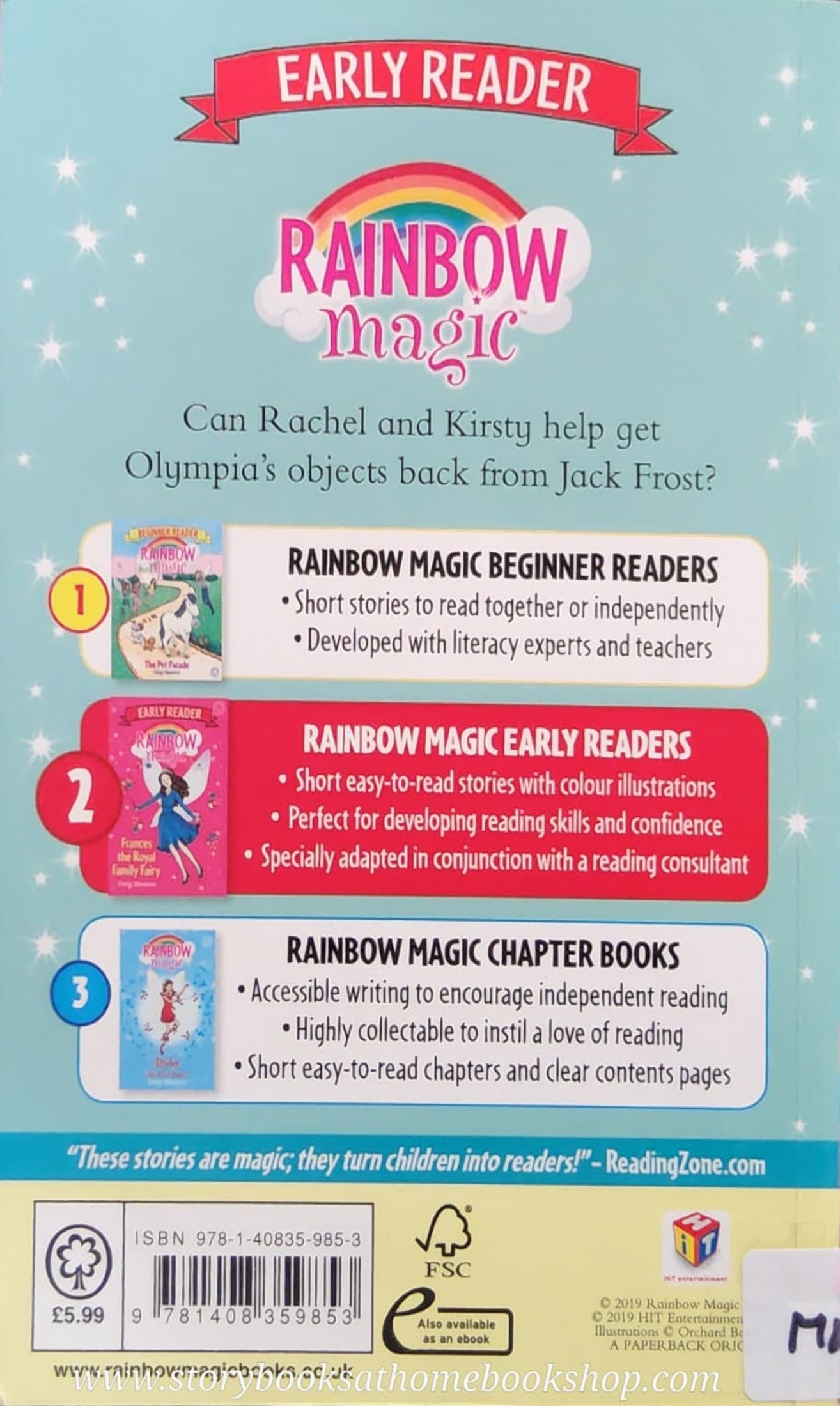 หนังสือนิทานปกอ่อน** 🍅🍅EARLY READER: RAINBOW MAGIC Olypia the Games Fairy