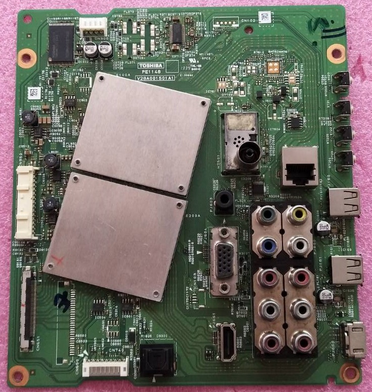 เมนบอร์ดทีวี โตชิบ้า TOSHIBA อะไหล่แท้/ของถอดจากเครื่อง ใช้กับรุ่น 39L3300VT