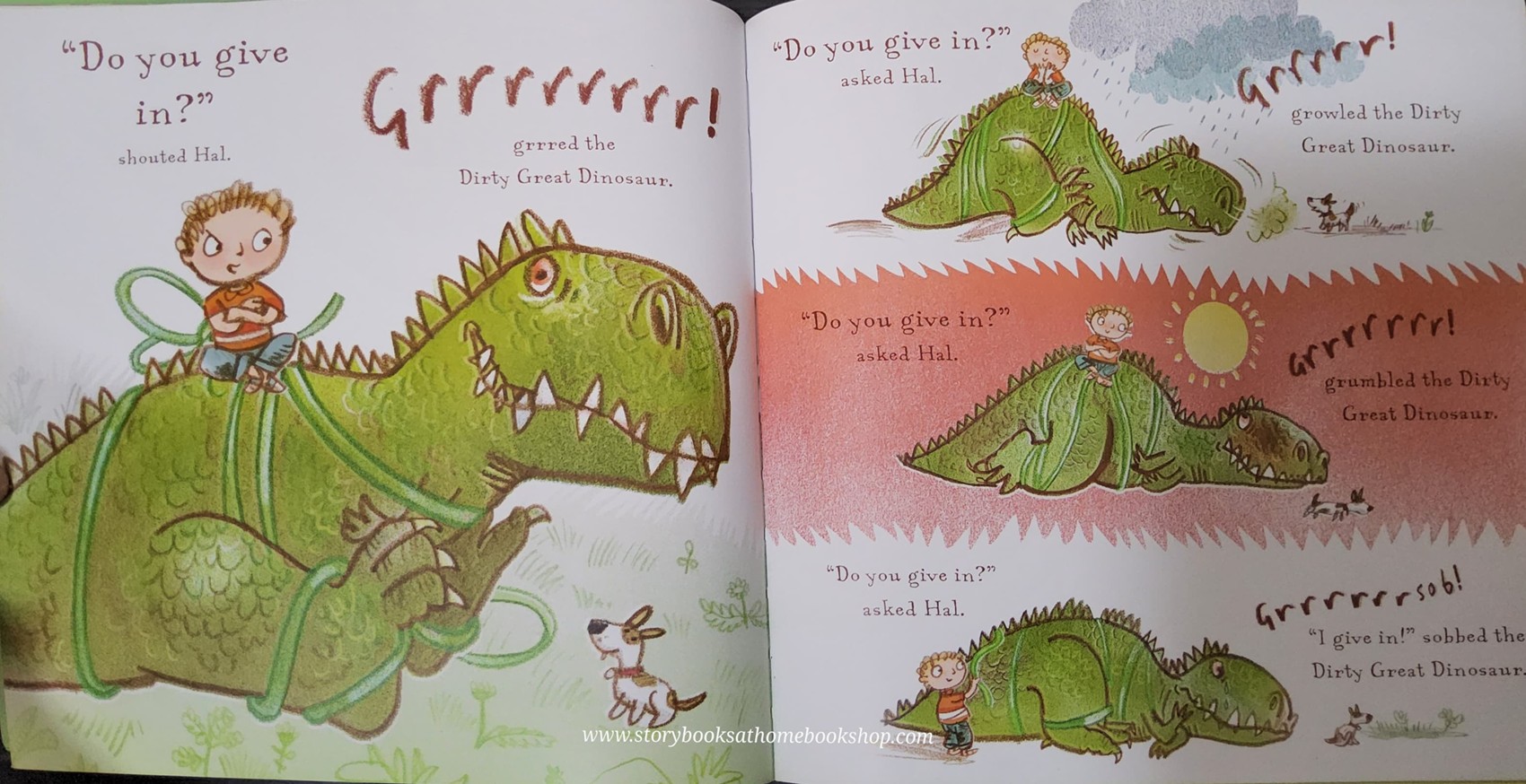 หนังสือนิทานปกอ่อน** 🍅🍓THE DIRTY GREAT DINOSAUR BY MARTIN WADDELL