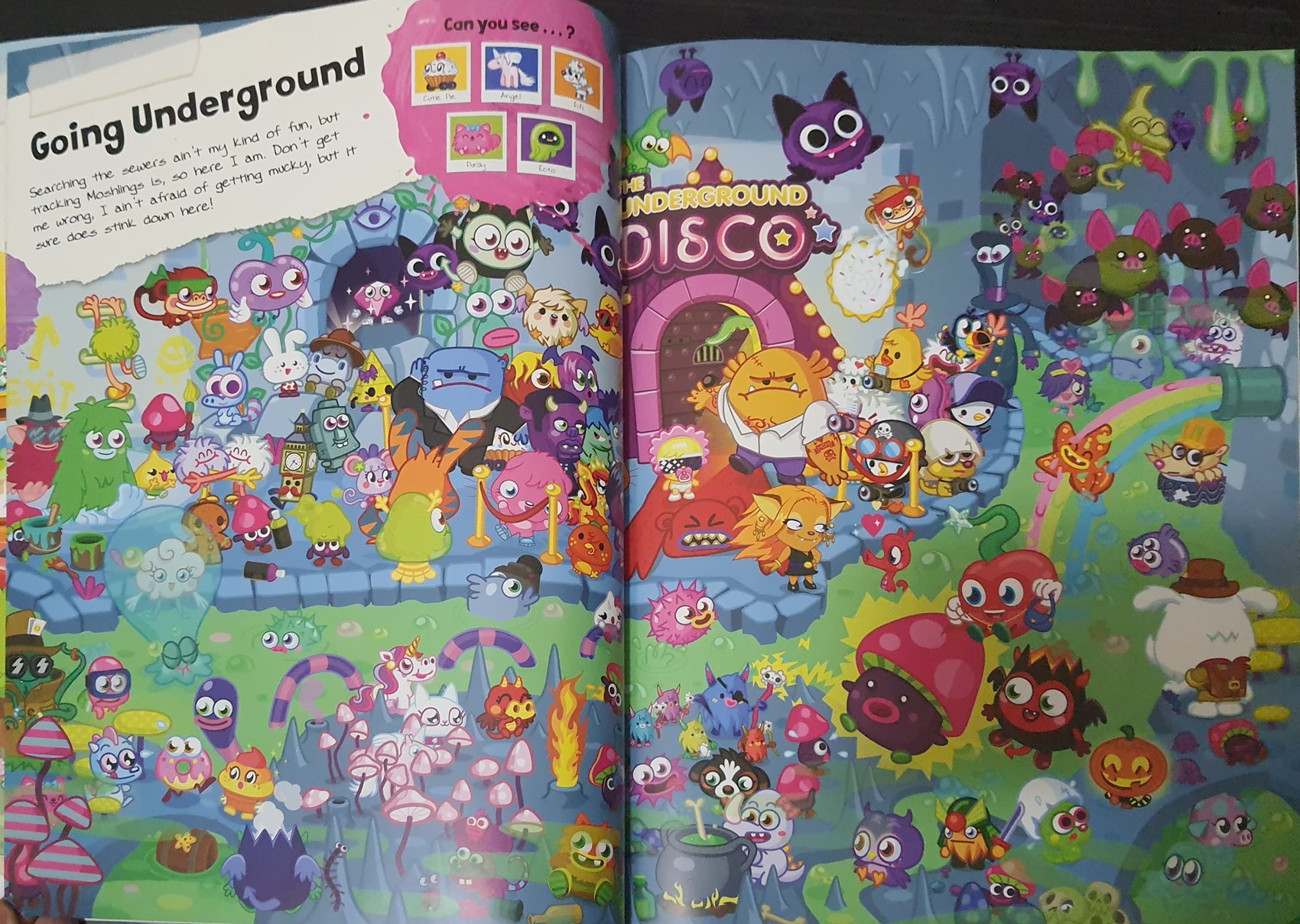 PUZZLE BOOK** ♥️MOSHI MONSTERS:BUSTER'S LOST MOSHLINGS:A SEARCH AND FINE BOOK
