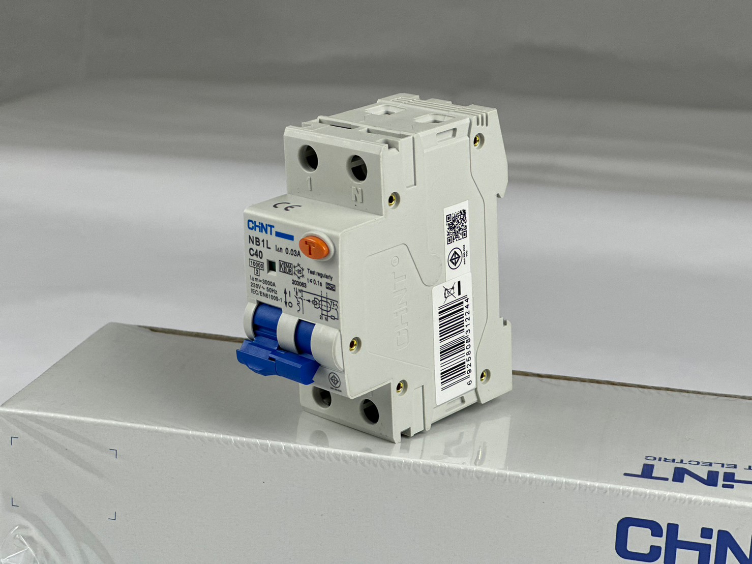 เบรกเกอร์กันดูด เบรกเกอร์กันไฟดูด เบรกเกอร์กันไฟรั่ว กันดูด RCBO Type A NB1L 1P+N C40 40A , 30mA (10KA)