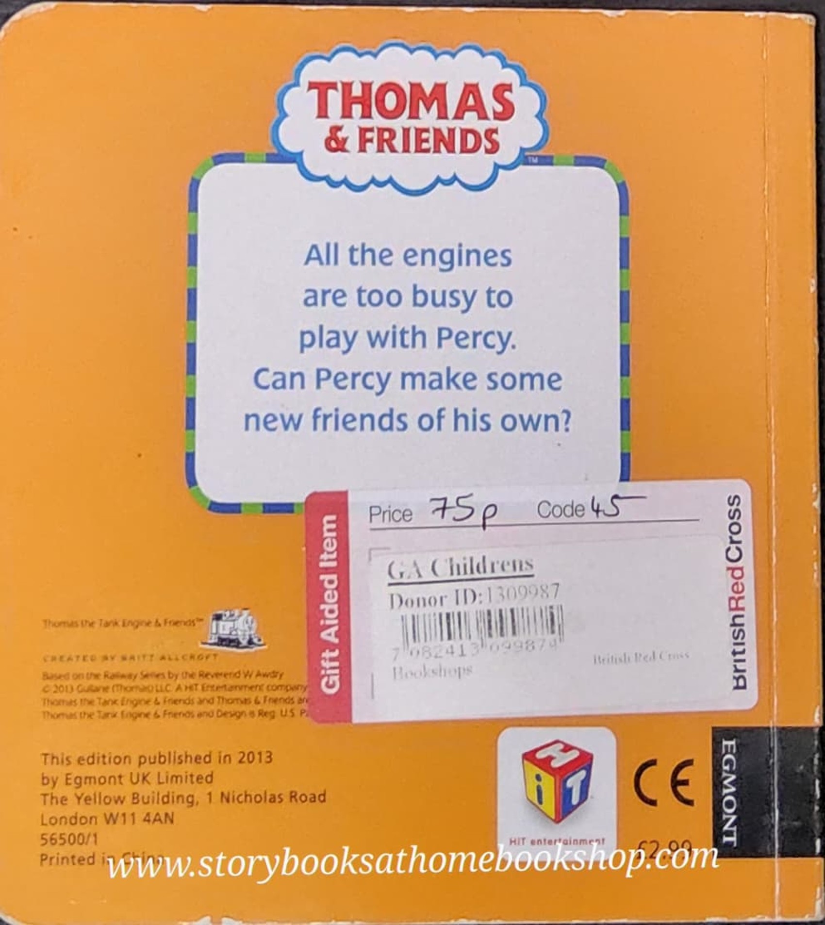 BOARD BOOK ** 🍅THOMAS & FRIENDS PERCY'S NEW FRIEND