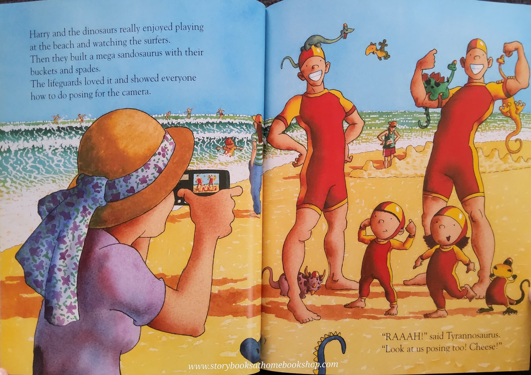 หนังสือนิทานปกอ่อน** 🍓🍓 HARRY AND THE DINOSAURS GO ON HOLIDAY BY IAN WHYBROW AND ADRIAN REYNOLDS