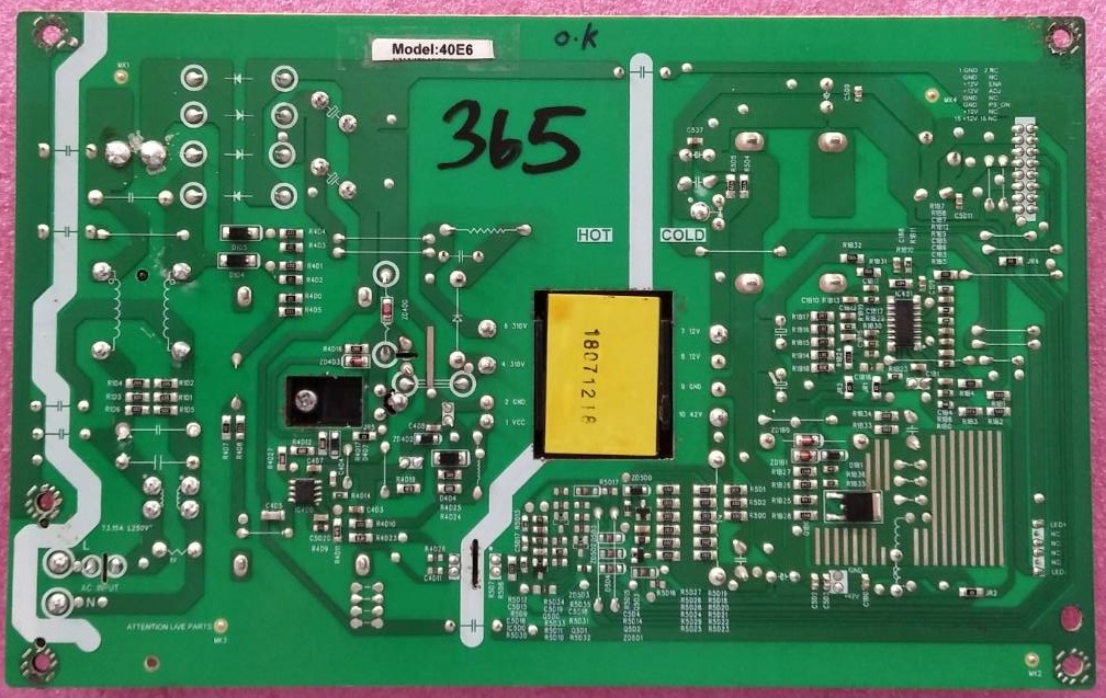 ซัพพลายทีวีสกายเวิร์ท SKYWORTH อะไหล่แท้/มือสองพร้อมใช้งาน ใช้กับรุ่น 40E6 พาร์ท L3M20