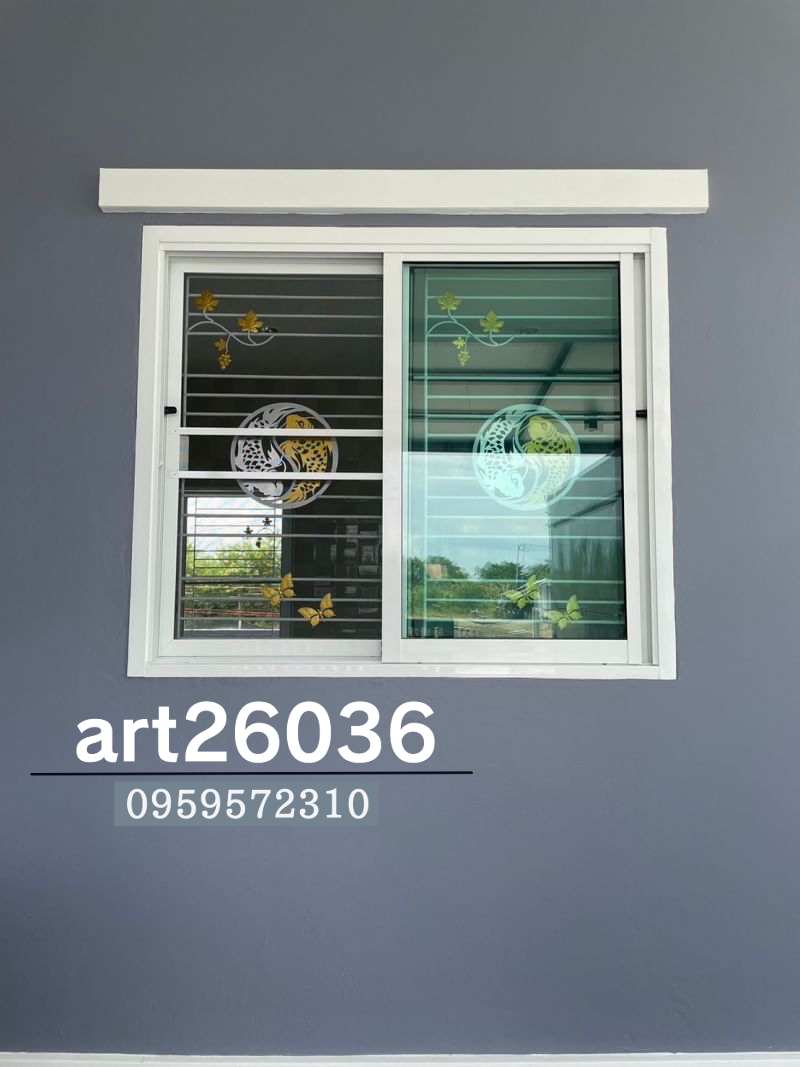 ติดตั้งเหล็กดัด ประตู หน้าต่าง ปลาวงกลม