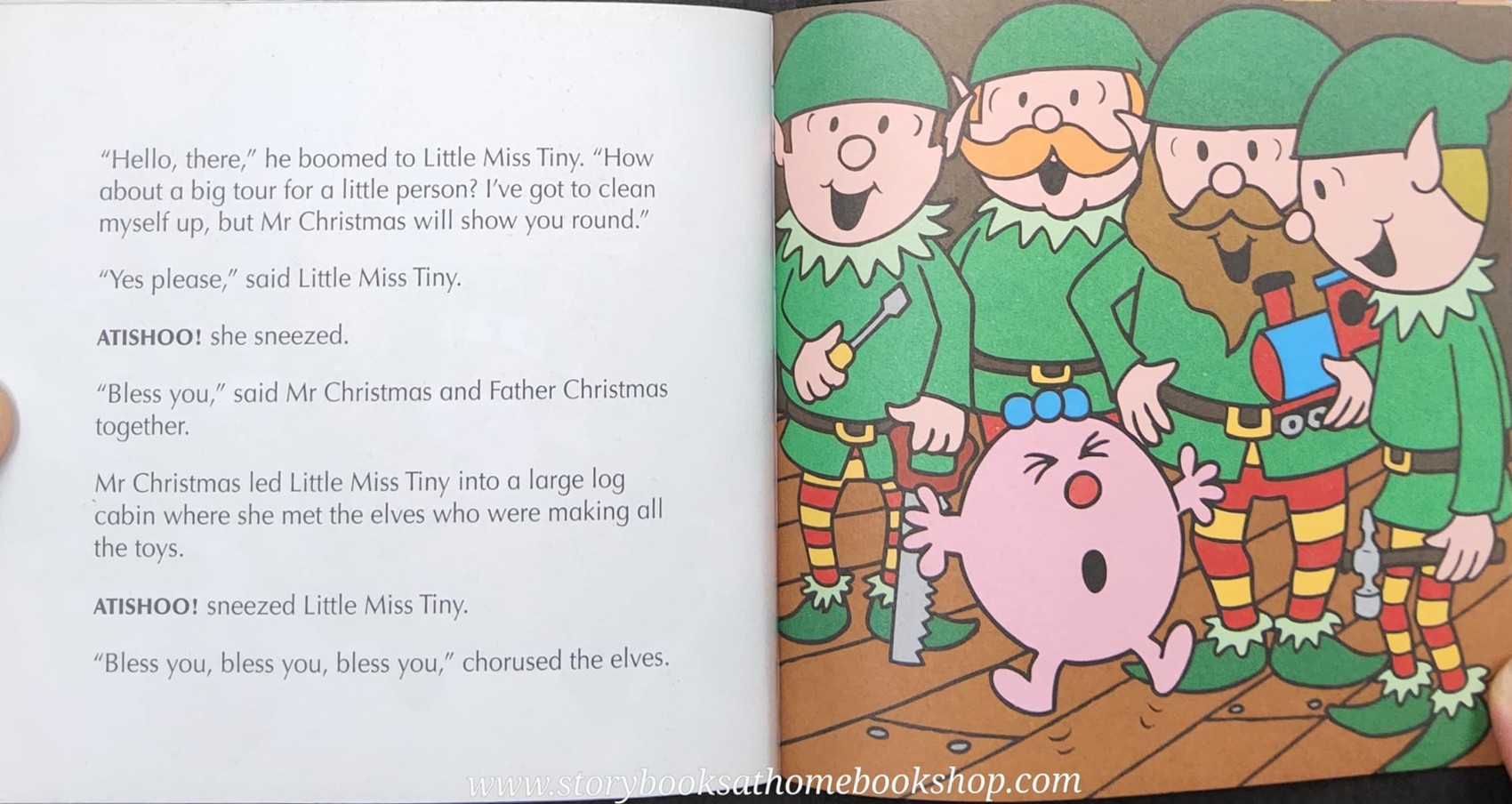 หนังสือ Bestseller Small book** **หนังสือนิทานปกอ่อน** 👉LITTLE MISS&MR.MEN👍 🍅🍅MR.MEN MEET FATHER CHRISTMAS by Roger Hargreaues