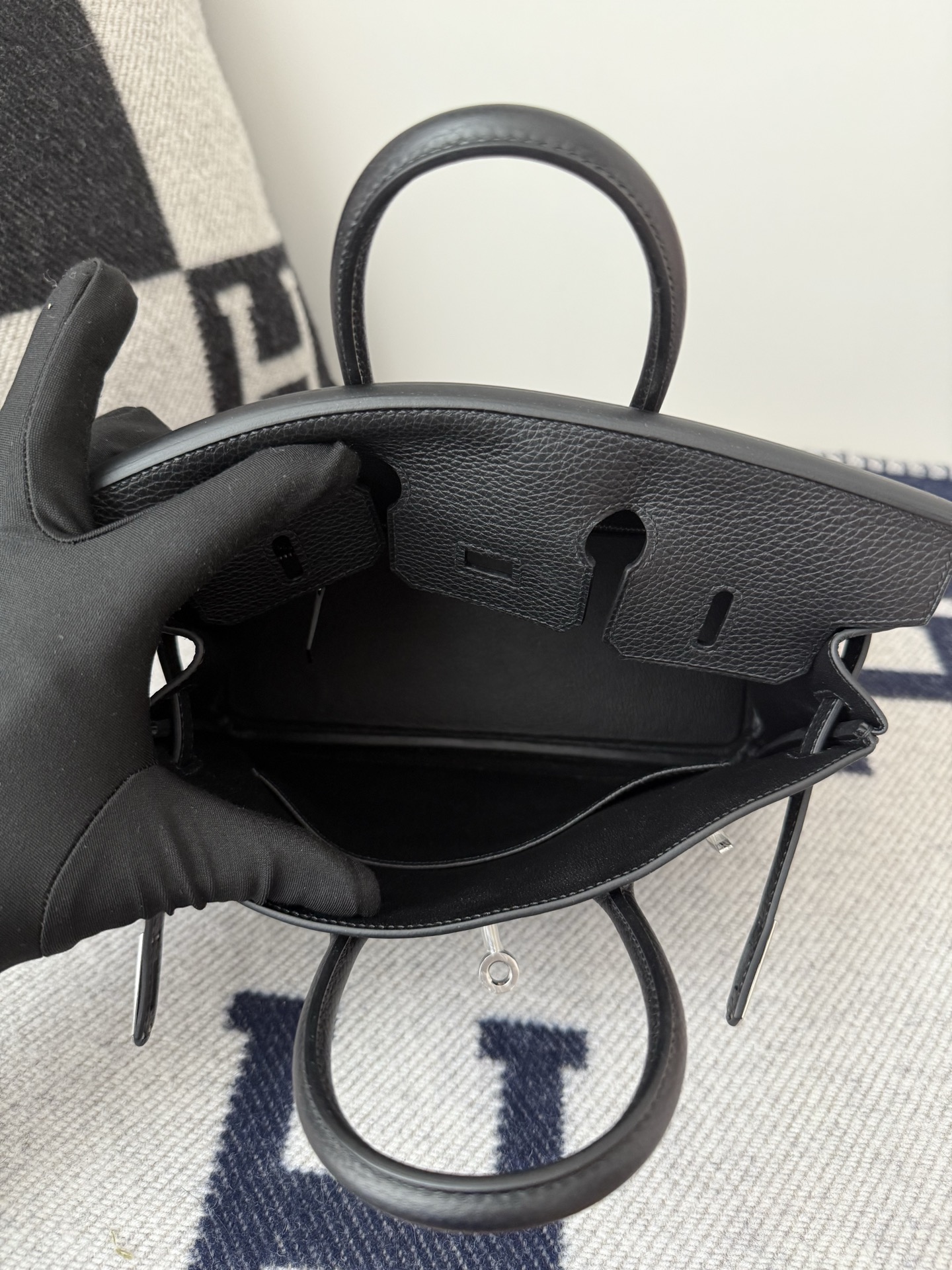 [สินค้าพร้อมส่ง] Hermes Birkin 25 Togo Black noir Palladium Hardware Original Leather งาน full handmade 100% คุณภาพ VIP เกรดดีที่สุด