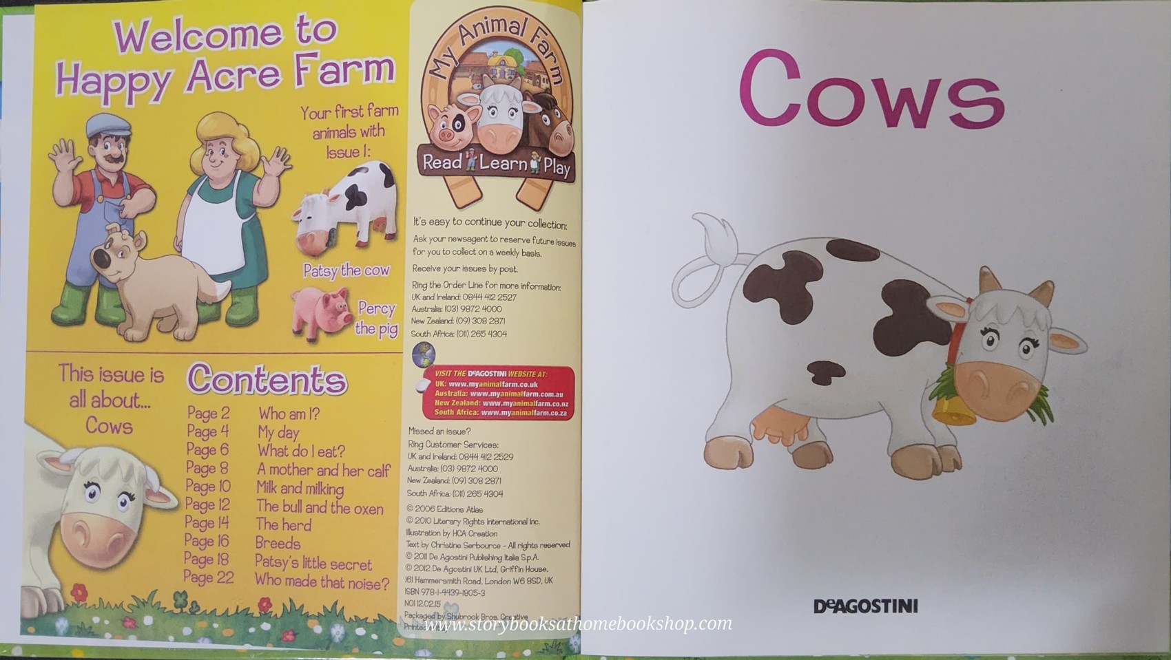หนังสือนิทานปกแข็ง** 🍅🍓MY ANIMAL FARM: ANIMALS IN THE FIELD:COWS