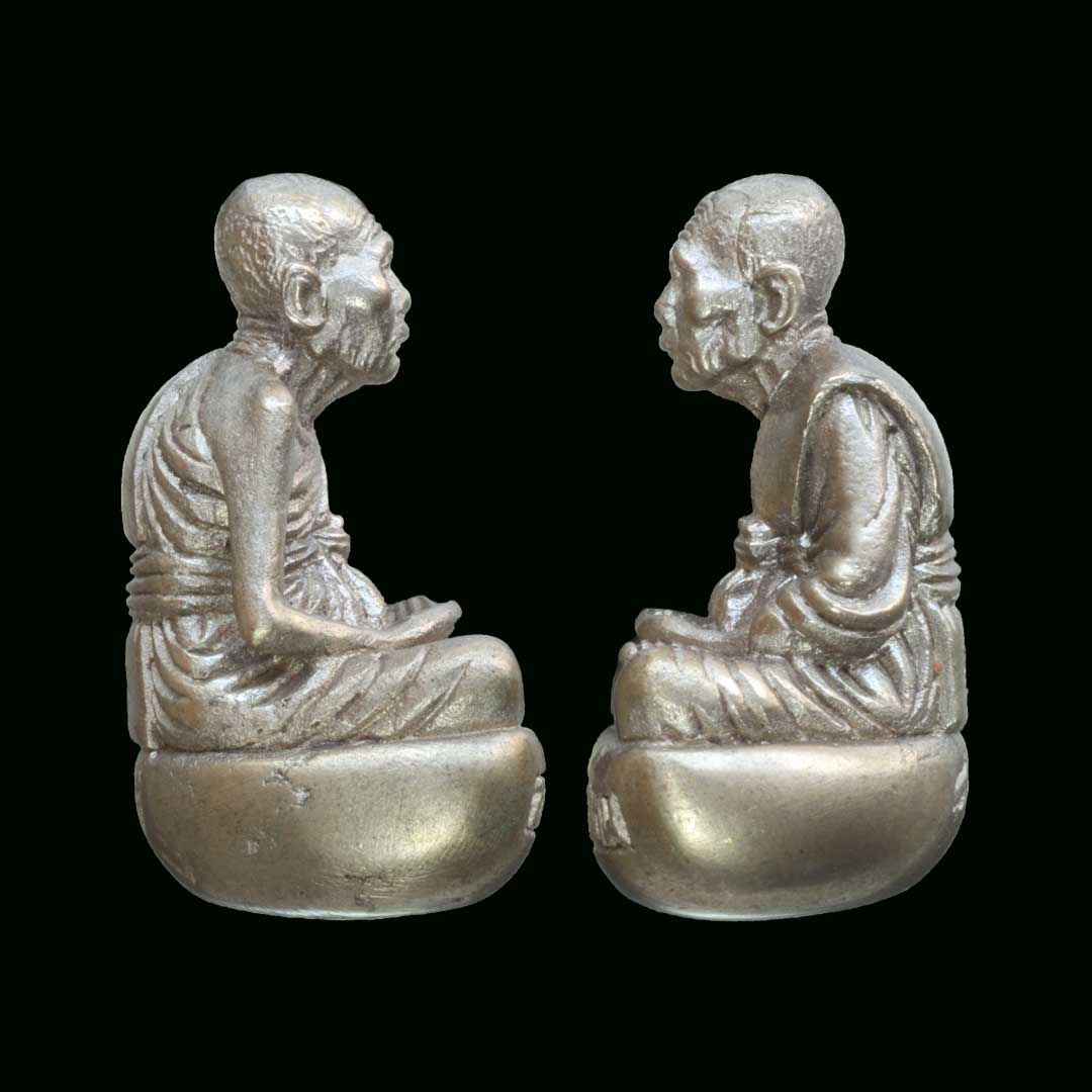 รูปหล่อเจริญพร หลวงพ่อเพี้ยน วัดเกริ่นกฐิน ปี54 เนื้ออัลปาก้า เลข 4399