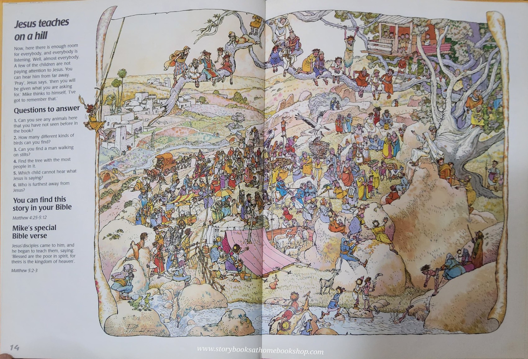 หนังสือนิทานปกแข็ง Puzzle book 🍅🍓 MINI MIKE in the New Testament