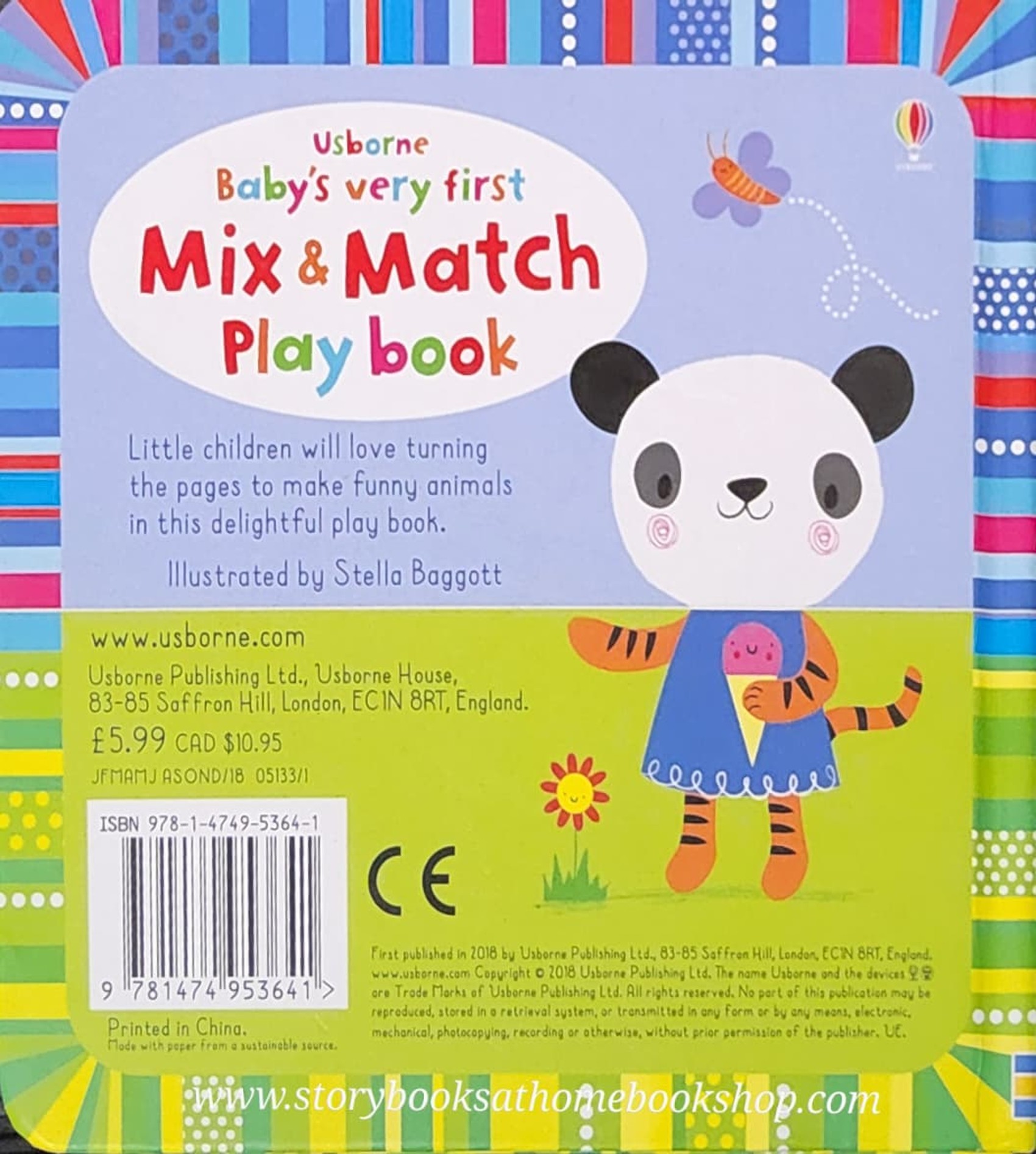 **MIX&MATCH BOARD BOOK** ♥️USBORNE BABY'S VERY FIRST MIX&MATCH PLAY BOOK