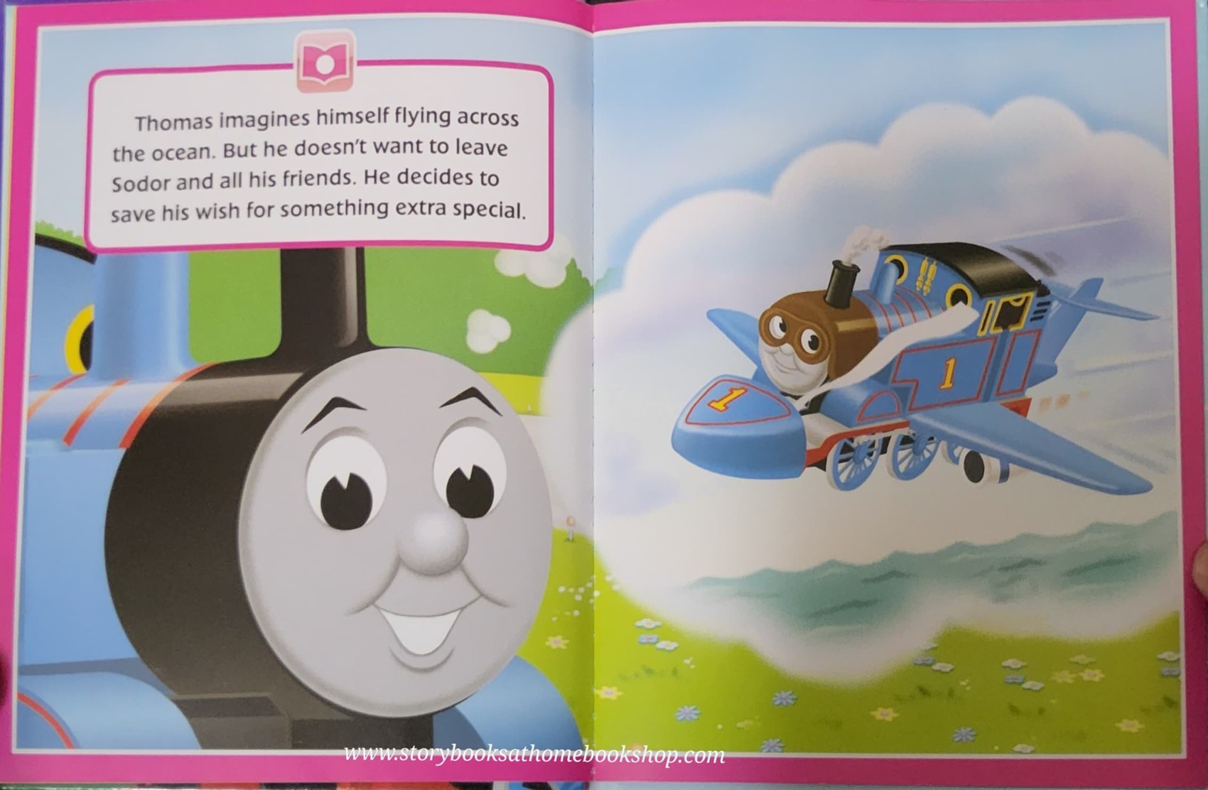 หนังสือนิทานปกแข็ง ** 🍅🍓 STORY READER:THOMAS&FRIENDS :THOMAS MAKES A WISH