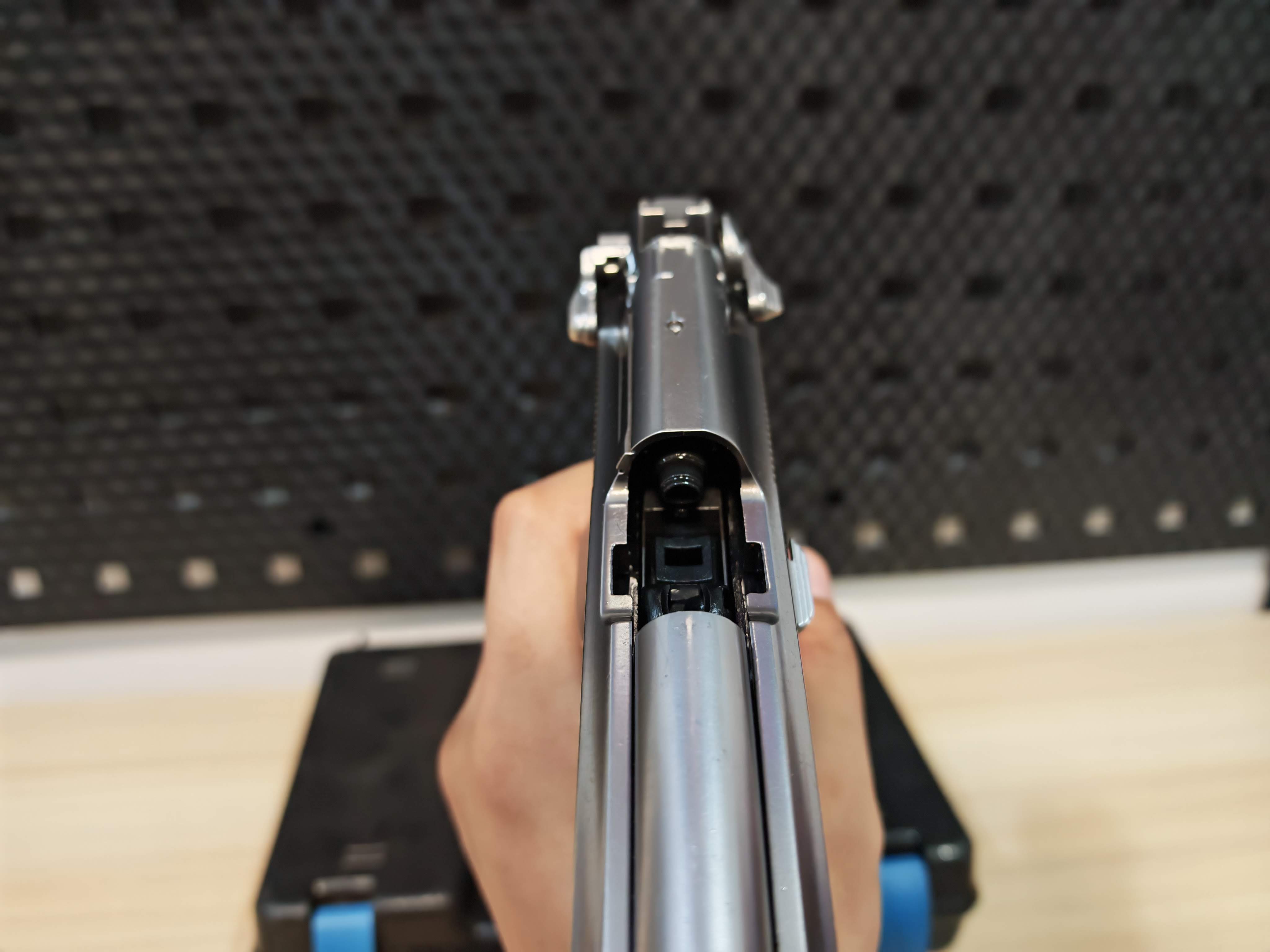 WE Beretta M92 Semi Version GBB เงิน ไต้หวัน BB Gun บีบีกัน แบบแก๊ส ปืนอัดลม มือสอง Airsoft Gun