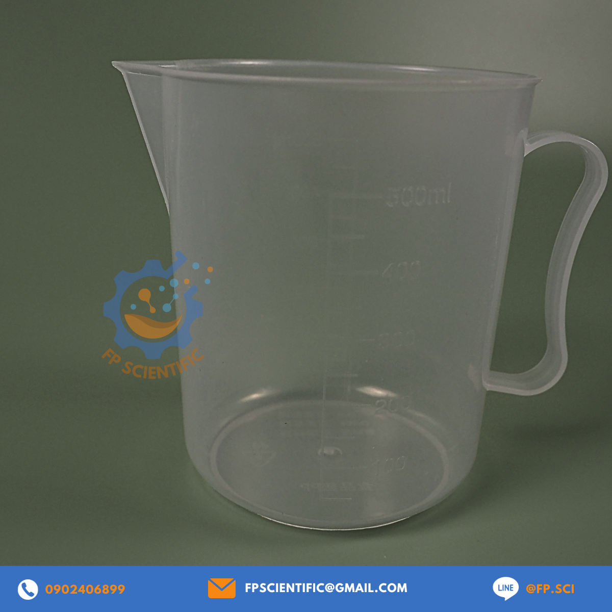 Beaker PP with handle (มีหู) ขนาด 500ml