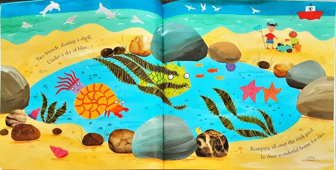 *หนังสือนิทานปกอ่อน ** 🍅🍓 THE SHARING A SHELL BY JULIA DONALDSON.LYDIA MONKS