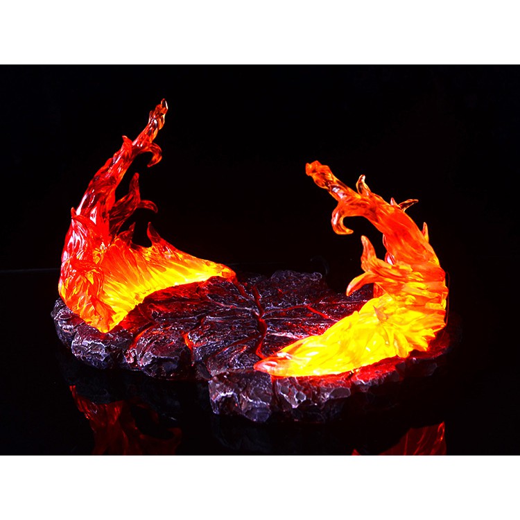 GK Resin Diorama Lava Flame light up งานเรซิ่น ฐานฉากลาวาเปลวไฟ (มีไฟ)