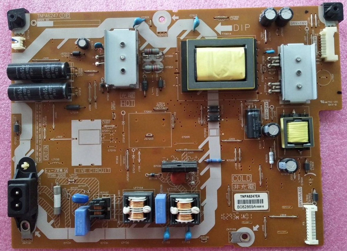 ซับพลายทีวี พานาโซนิค Panasonic ของแท้มือสองถอดจากเครื่อง ใช้กับรุ่น TH-40DS500T พาร์ทบอร์ด TNPA6247