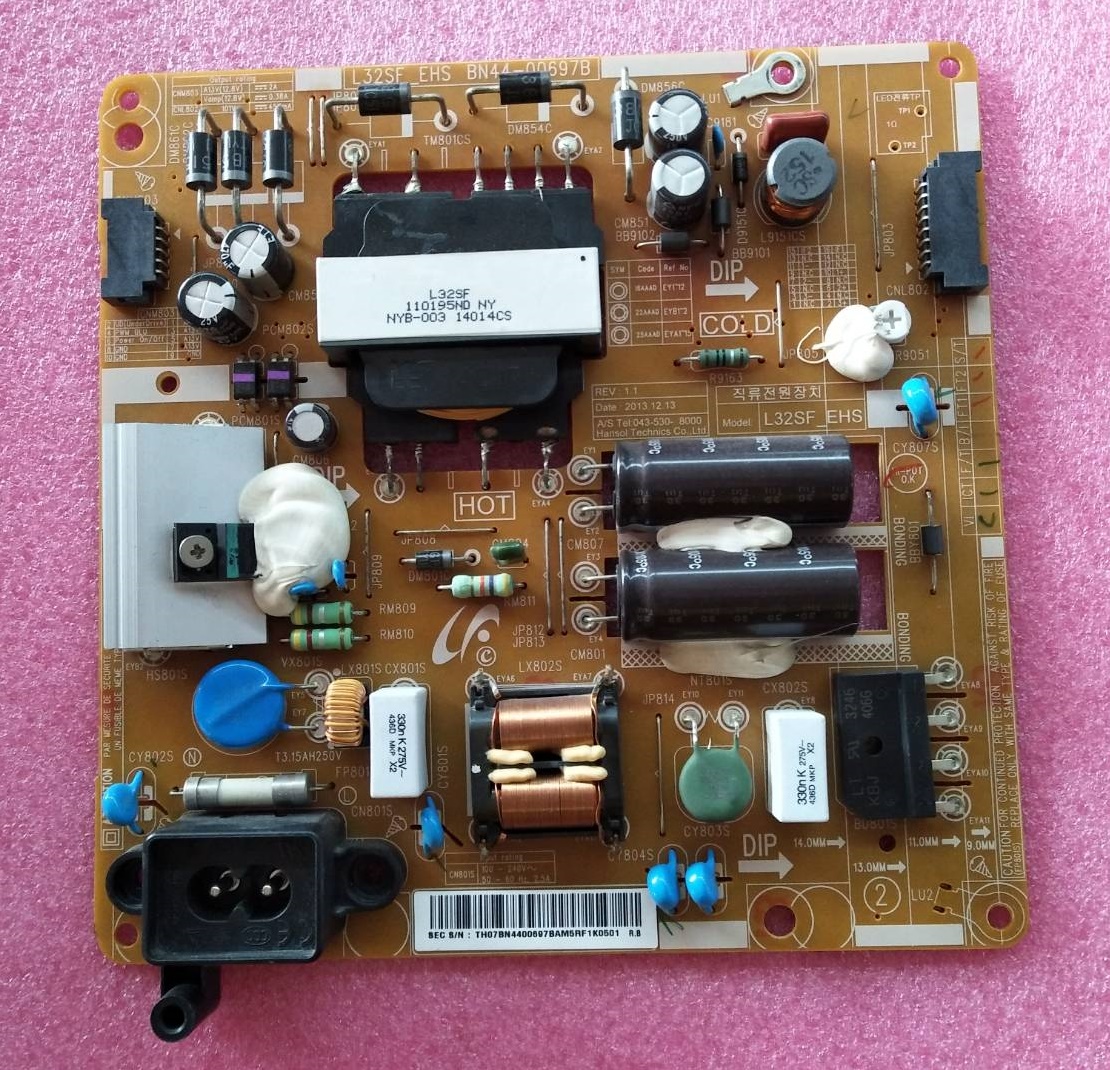 เพาเวอร์ซัพพลายทีวีซัมซุง/ภาคจ่ายไฟทีวีซัมซุง (Power Supply TV SAMSUNG) อะไหล่แท้/มือสองพร้อมใช้งาน รุ่น UA32H5500AKXMR :UA32H5500AKXXT :UA32H5100AKXMR :UA32H5100AKXXT พาร์ท BN44-00697B :BN44-00697C