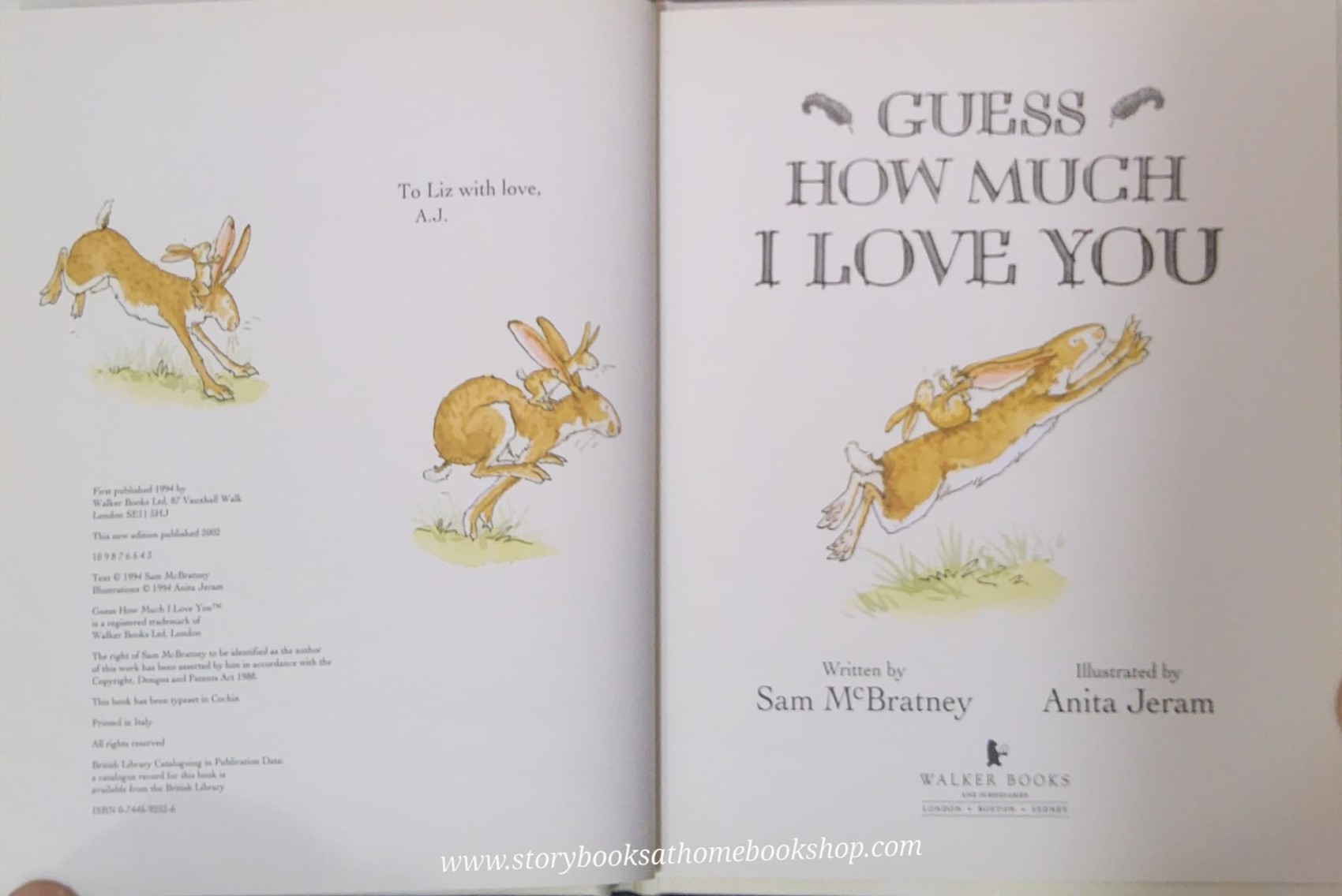 หนังสือนิทานปกแข็ง** 🍓🍓GUESS HOW MUCH I LOVE YOU (ปกขาว)