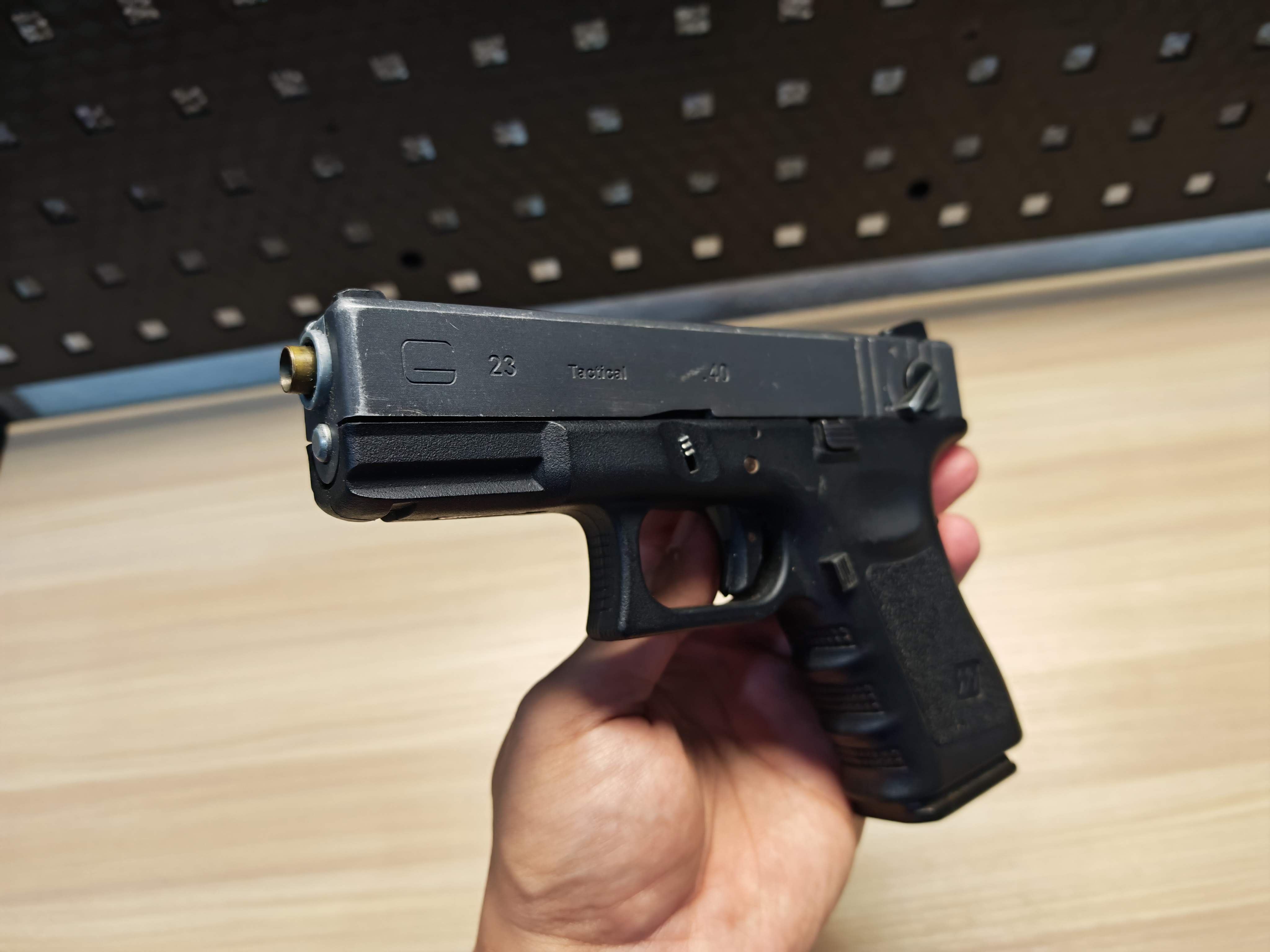 WE Glock23 G23 Gen3 Full Auto ไต้หวัน GBB BB Gun บีบีกัน แบบแก๊ส ปืนอัดลม Airsoft Gun มือสอง