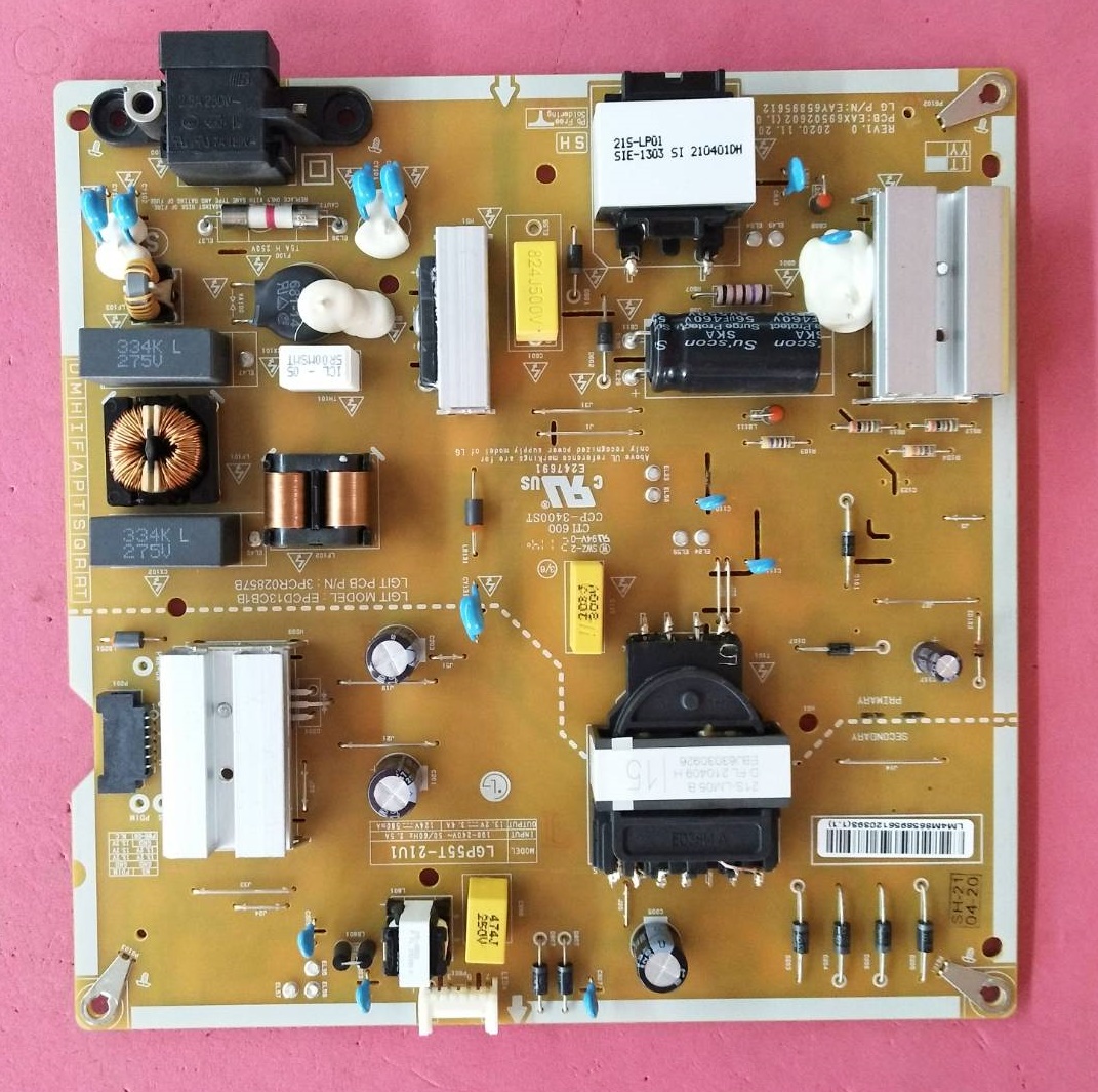 เพาเวอร์ซัพพลายทีวีแอลจี/ภาคจ่ายไฟทีวีแอลจี (Power Supply TV LG) อะไหล่แท้#มือสองพร้อมใช้งาน ใช้กับรุ่น55UP7700PTC.ATMFLJD 55UP7700PTC.ATMGLJD 55UP7700PTC.ATMYLJD 55UP7750PTB.ATMFLJD 55UP7750PTB.ATMGLJD 55UP7750PTB.ATMYLJD 55UQ8000PSC.ATM EAY65895612