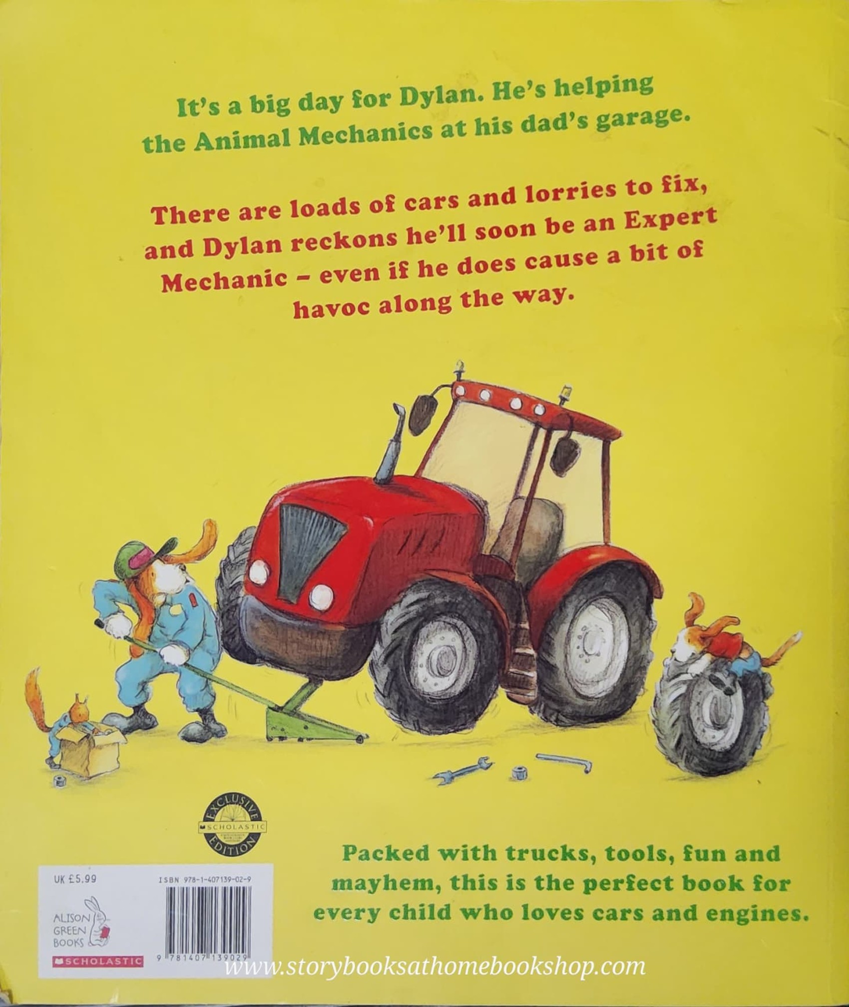 หนังสือนิทานปกอ่อน** 🍅🍅A DAY WITH THE ANIMAL MECHANICS BY SHARON RENTTA