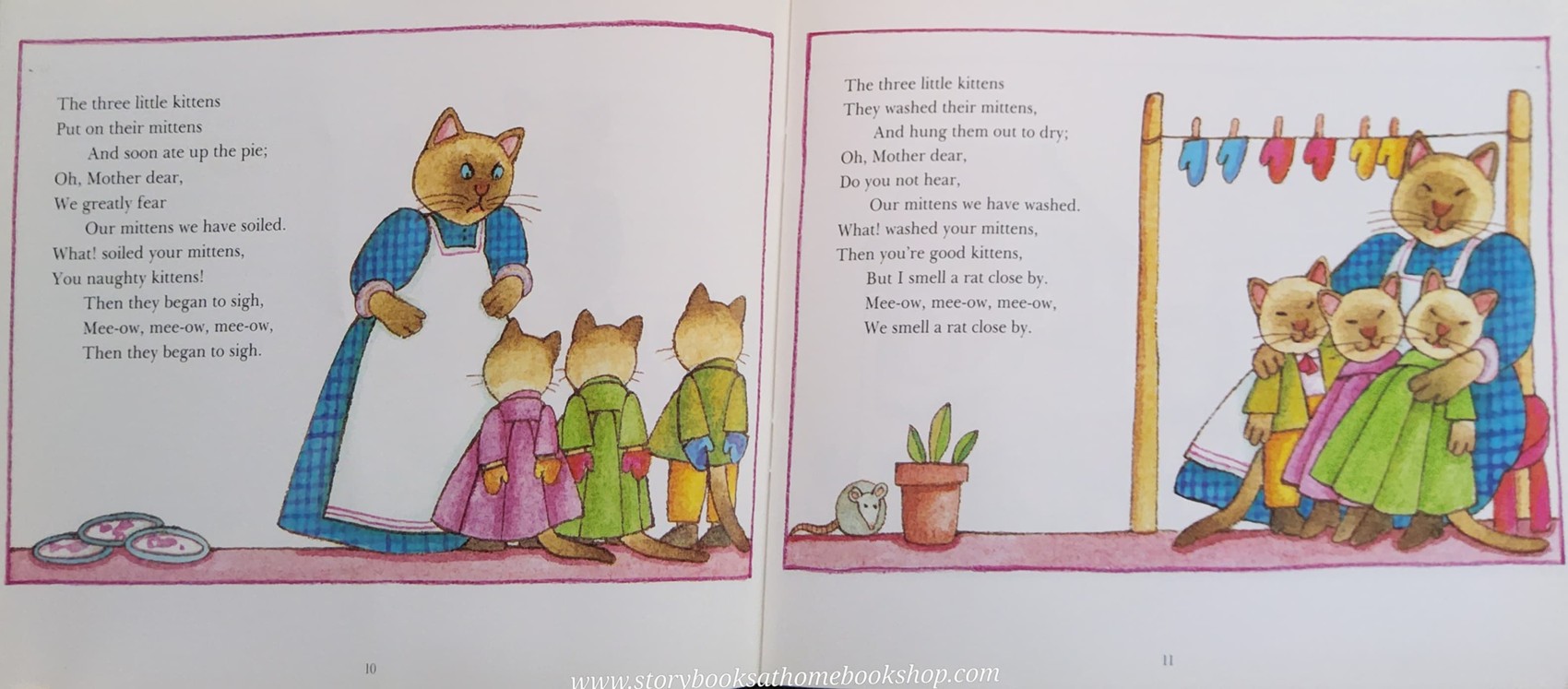 หนังสือนิทานปกอ่อน** 🍅🍓THE THREE LITTLE KITTENS AND OTHER POEMS AND SONGS FROM MOTHER GOOSE
