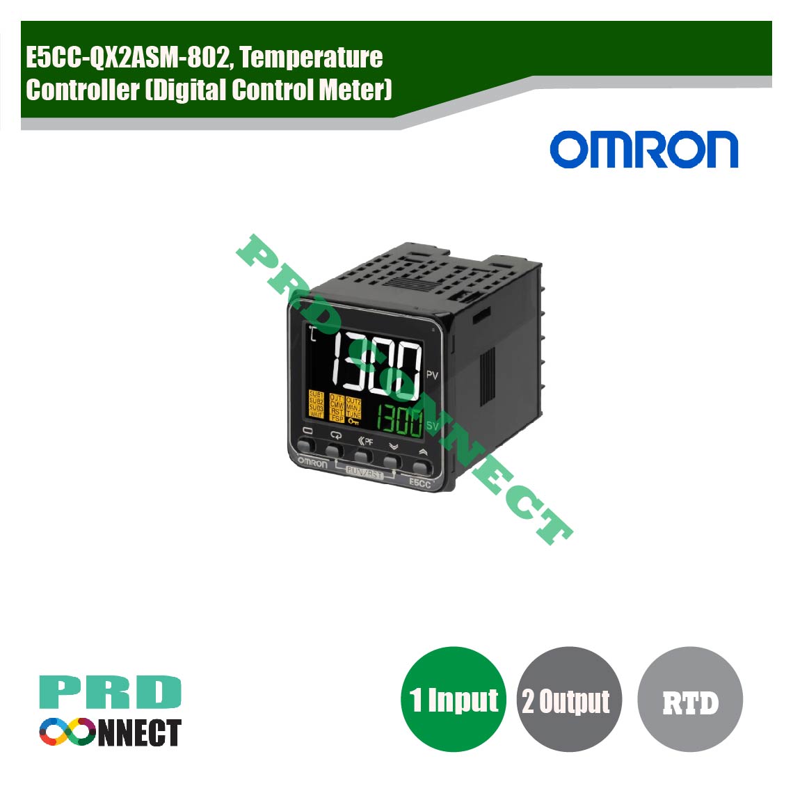 E5CC-QX2ASM-802, Temperature Controller (Digital Control Meter), Omron
