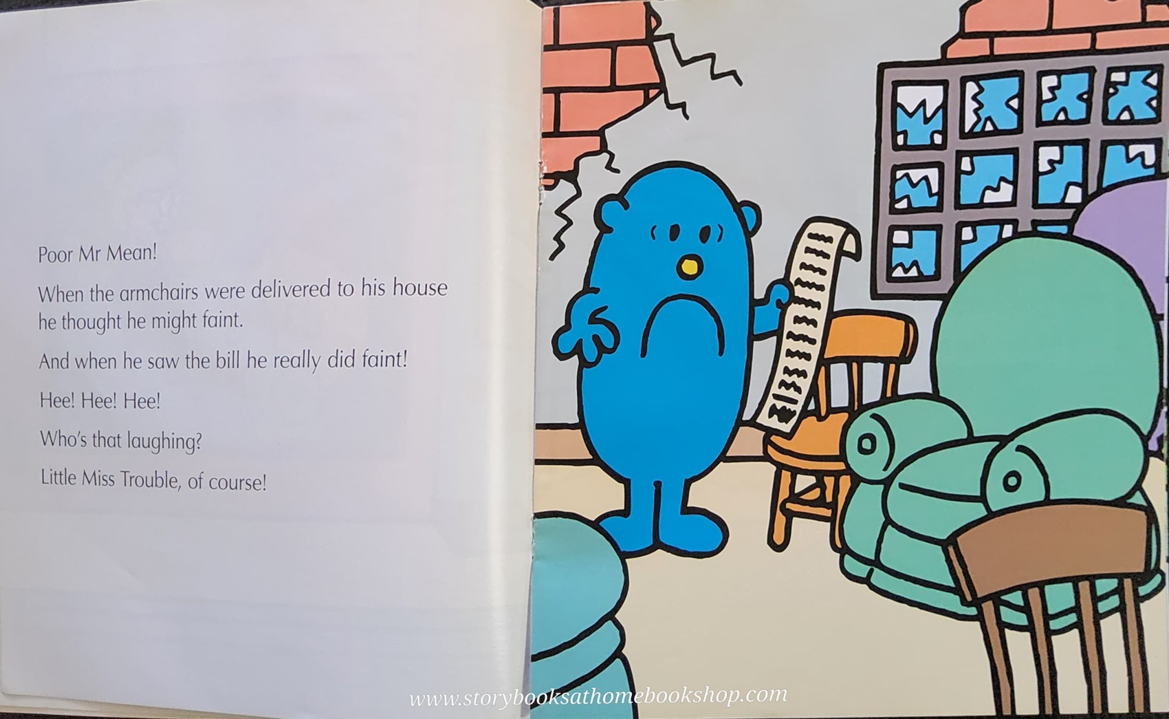 หนังสือ Bestseller Small book** **หนังสือนิทานปกอ่อน** 👉LITTLE MISS&MR.MEN👍 🍅🍓LITTLE MISS TROUBLE CHANGES COLOUR BY Roger Hargreaues