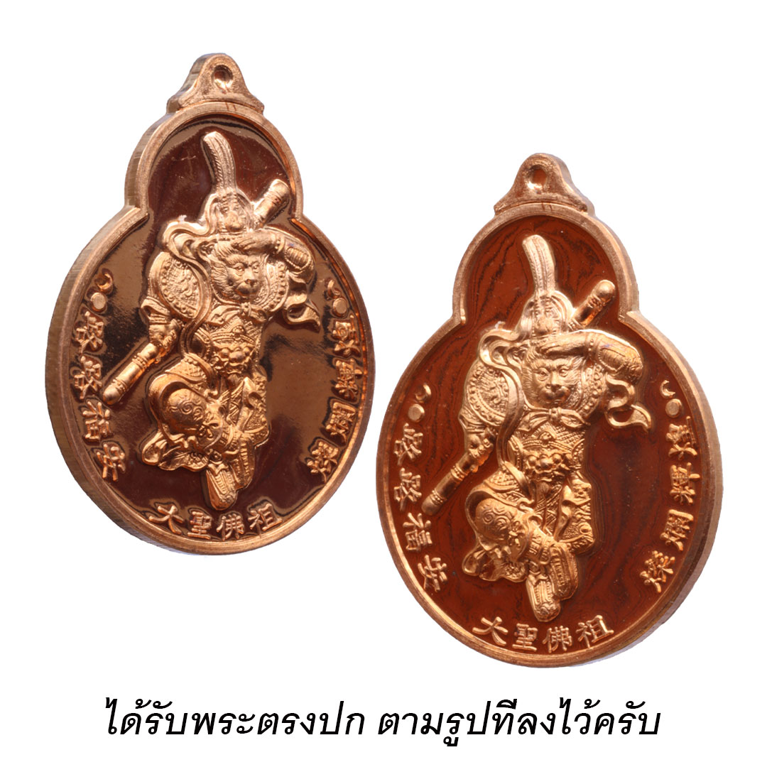 เหรียญเจ้าพ่อเฮ้งเจีย วัดสามจีน (พิมพ์ปางชนะ) รุ่นฉลองแซยิค 200ปี พ.ศ.2554 เนื้อทองแดง