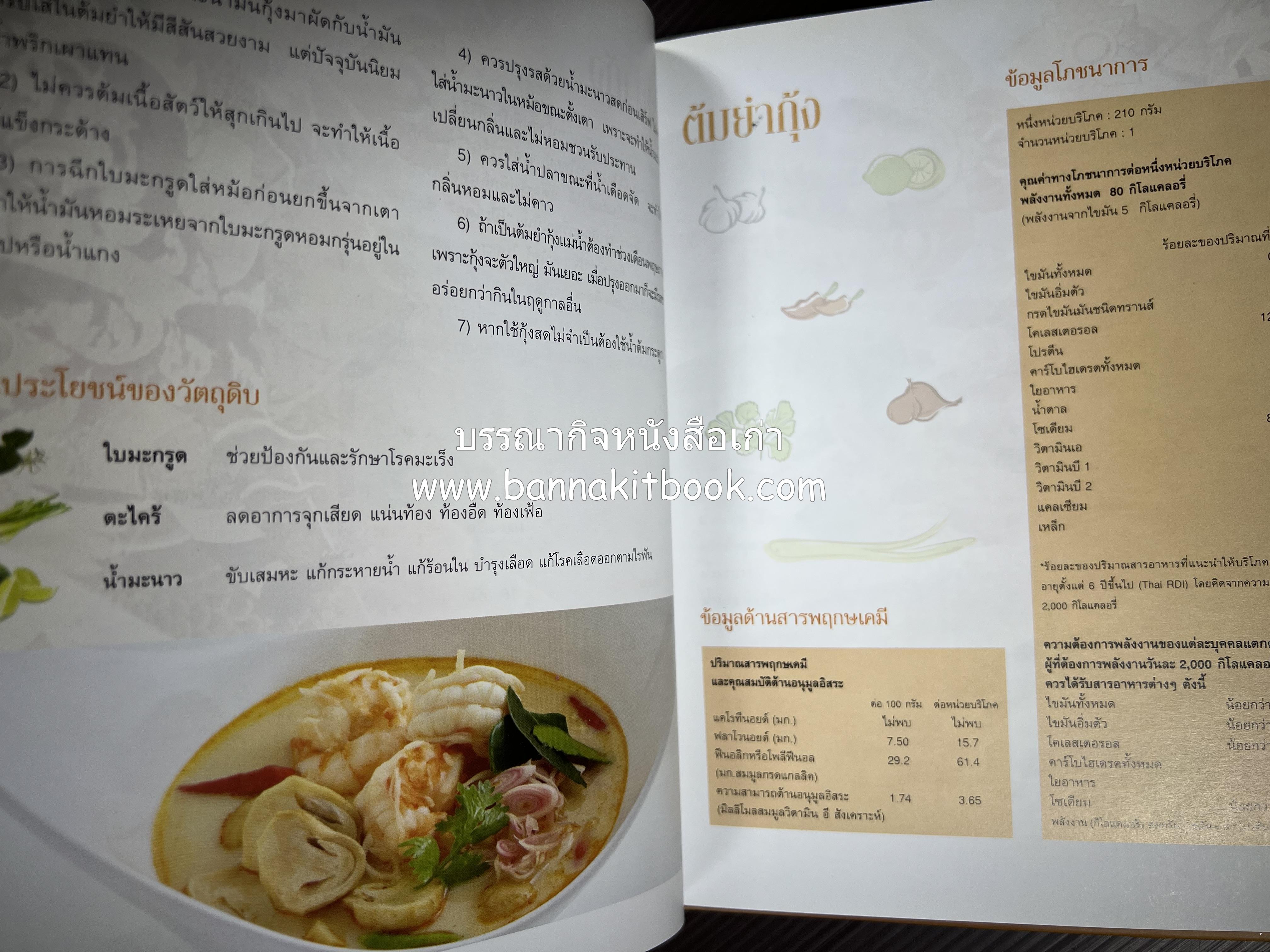 รสมือไทย สุดยอดตำรับอาหารไทยยอดนิยม โดย : สถาบันอาหาร.