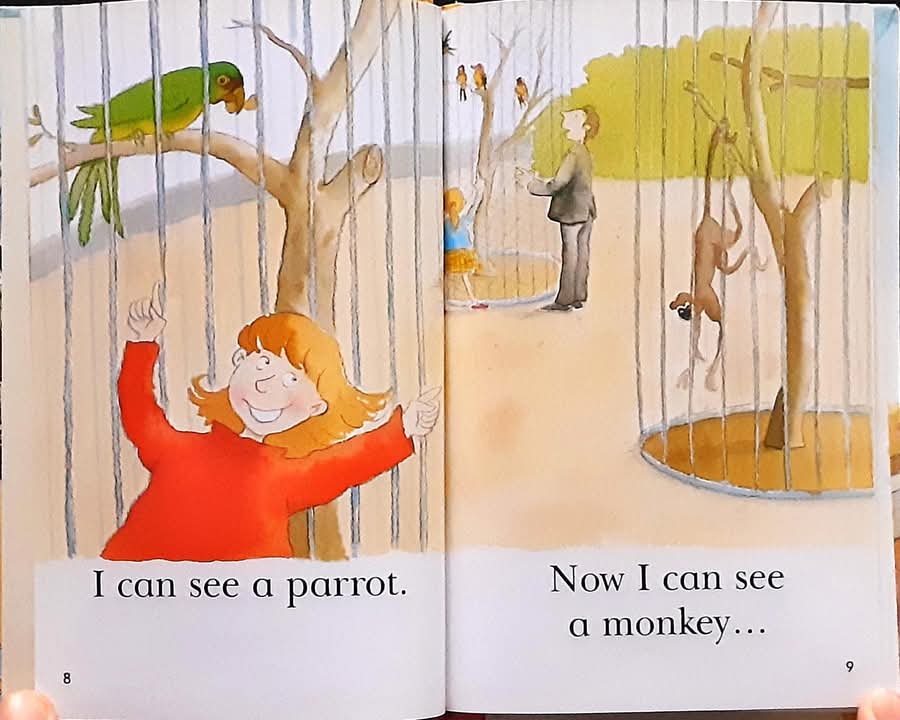 หนังสือนิทานปกแข็ง ** 🍅🍓READ WITH LADYBIRD:L1 BOOK 6 MONKEY BUSINESS