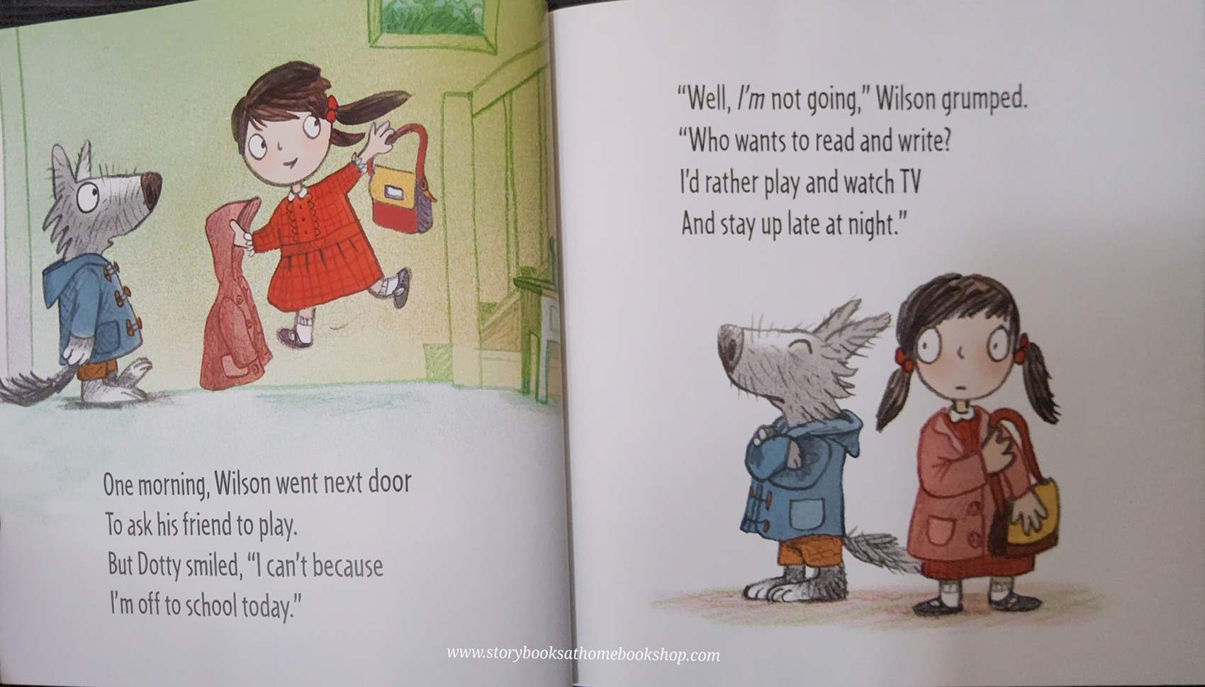 หนังสือนิทานปกอ่อน** 🍓🍓WHIFFY WILSON:THE WOLF WHO WOULDN'T GO TO SCHOOL