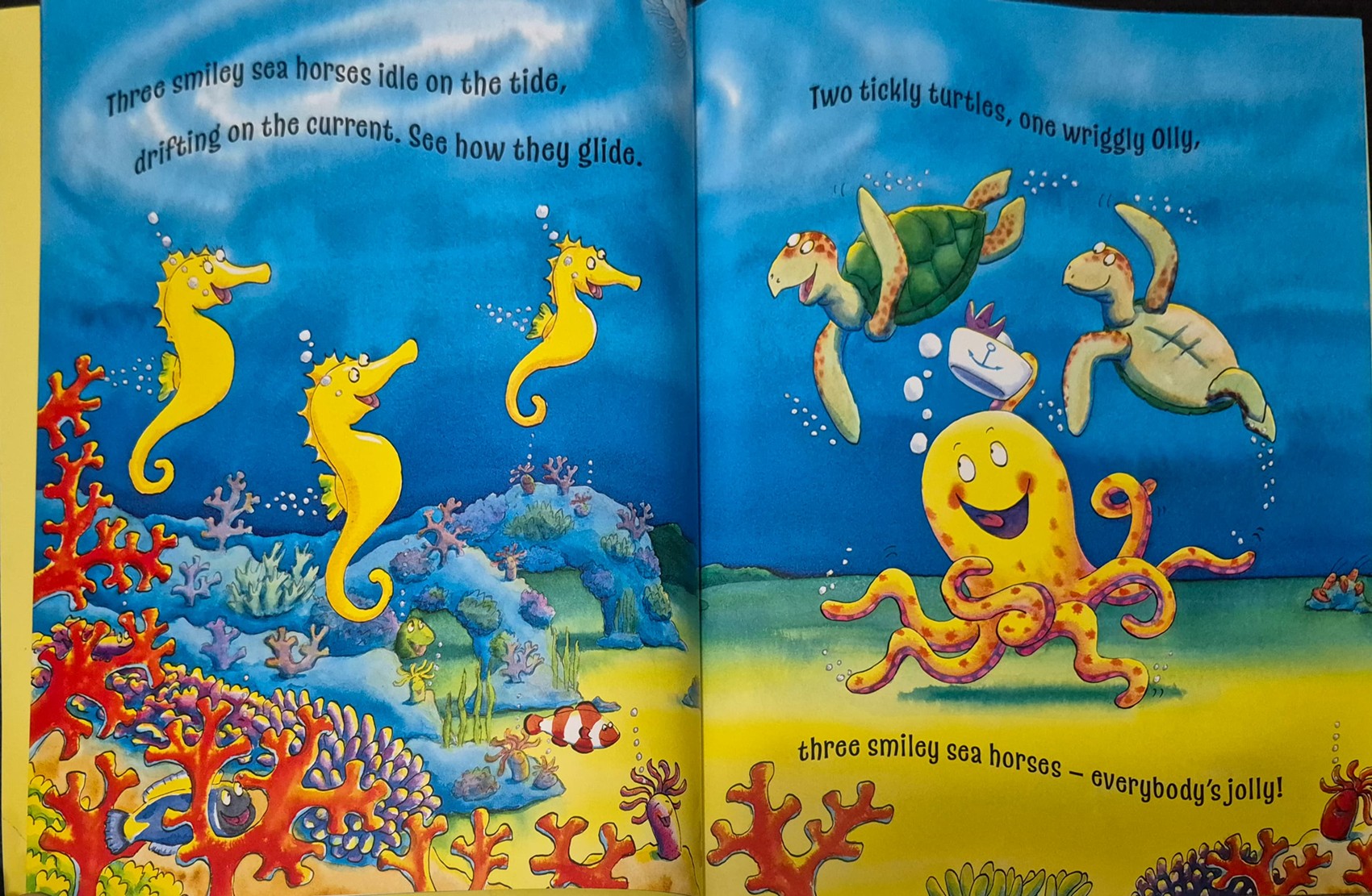 หนังสือนิทานปกอ่อน** 🍅🍅JOLLY OLLY OCTOPUS BY TOMY MITTON AND GUY PARKER-REES