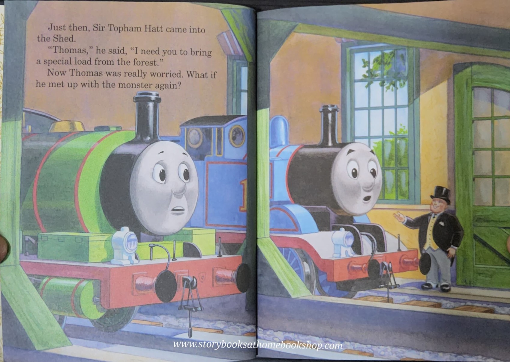หนังสือนิทานปกแข็ง** 🍅🍅A LITTLE GOLDEN BOOK: THOMAS&FRIENDS: THOMAS AND THE DINOSAURS