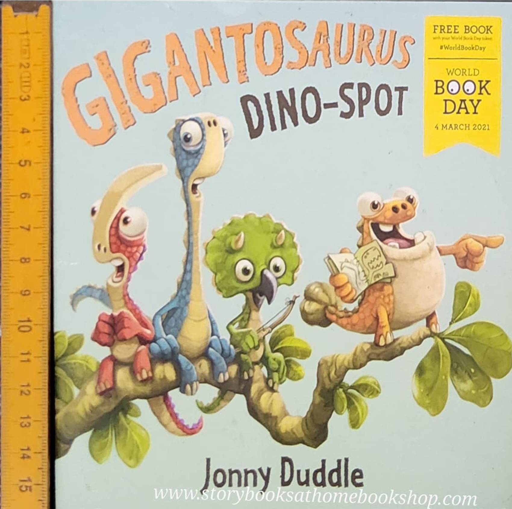 SMALL BOOK **หนังสือนิทานปกอ่อน ** 🍅🍓GIGANTOSAURUS DINO-SPOT BY JONNY DUDDLE
