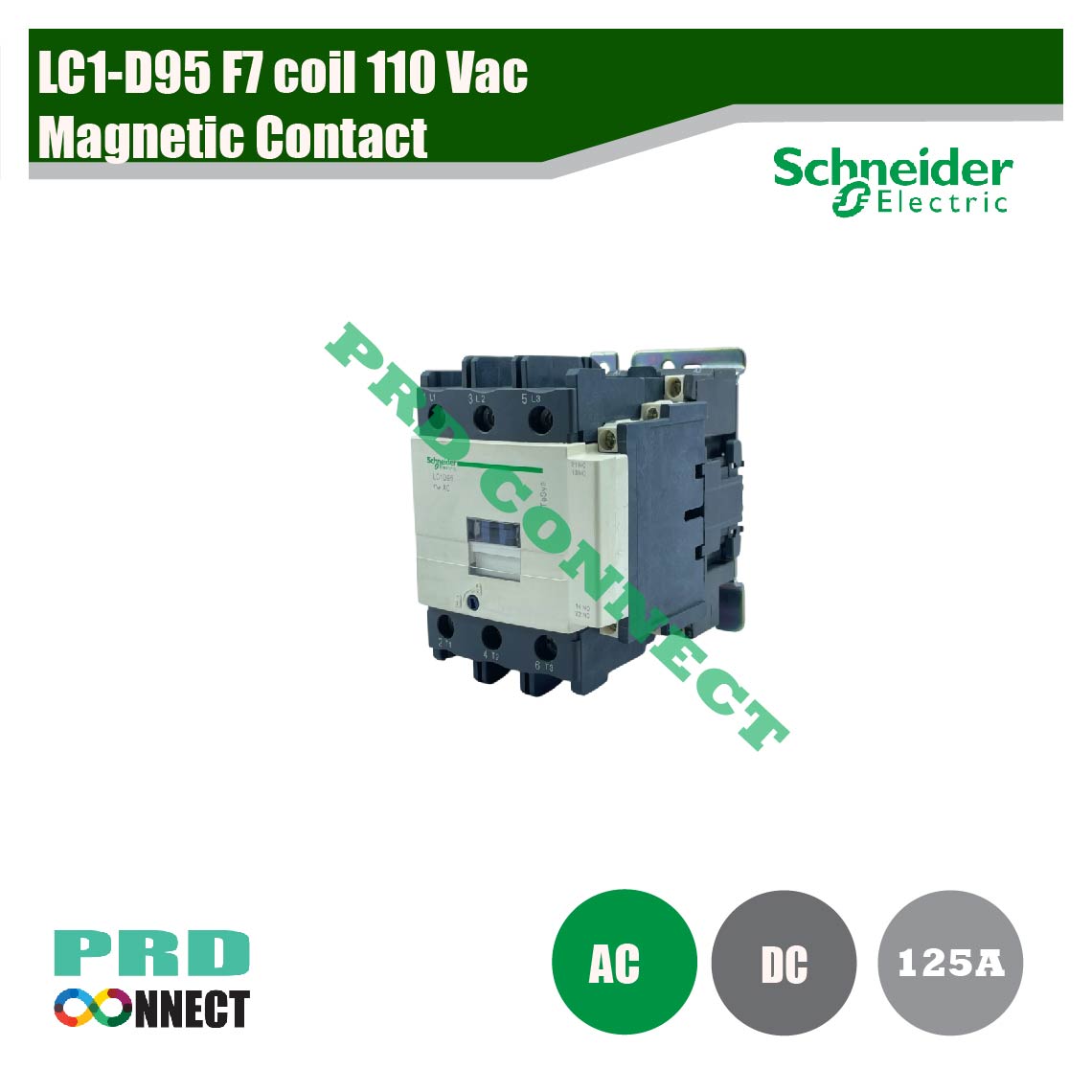 LC1-D95 F7 coil 110 Vac Magnetic Contact, SCHNEIDER