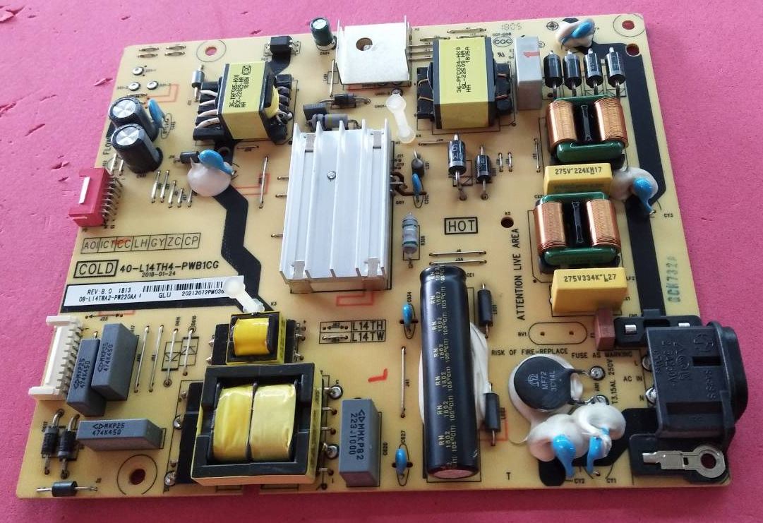 เพาเวอร์ซัพพลายทีวีทีซีแอล( TCL) มือสองพร้อมใช้งาน รุ่นLED50P62US พาร์ท40-L14TH4-PWB1CG