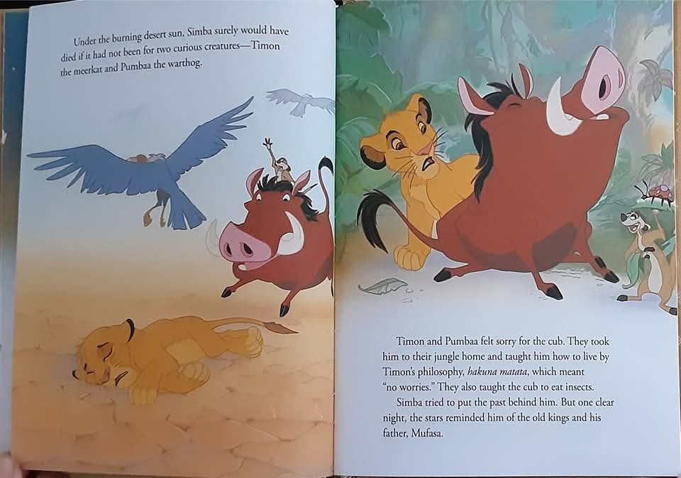 หนังสือปกแข็ง** 🍅🍓DISNEY THE LION KING ปกทอง