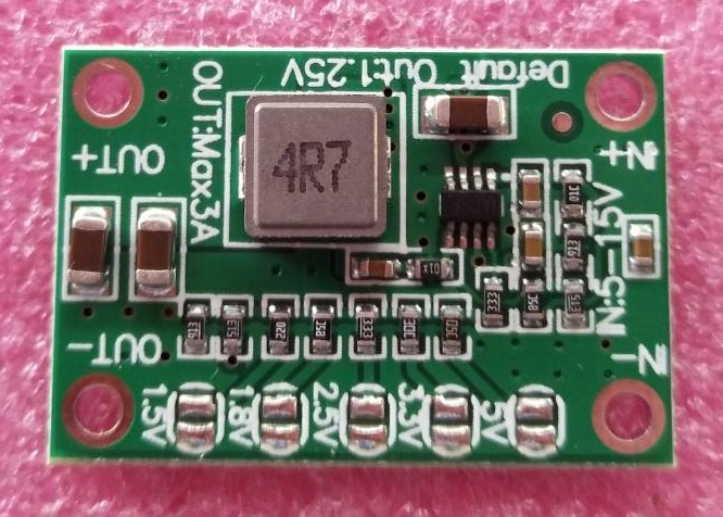 บอร์ดแปลงไฟ DC 5-16v เป็น 1.25v 1.5v 1.8v 2.5v 3.3v 5v 3A