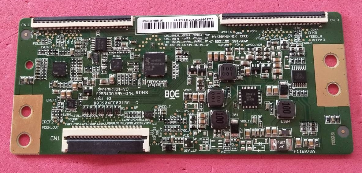 T-Con Sony (ทีคอน โซนี่)ของแท้ถอดจากเครื่อง รุ่น KDL-43W660G พาร์ท HV430FHBN1K