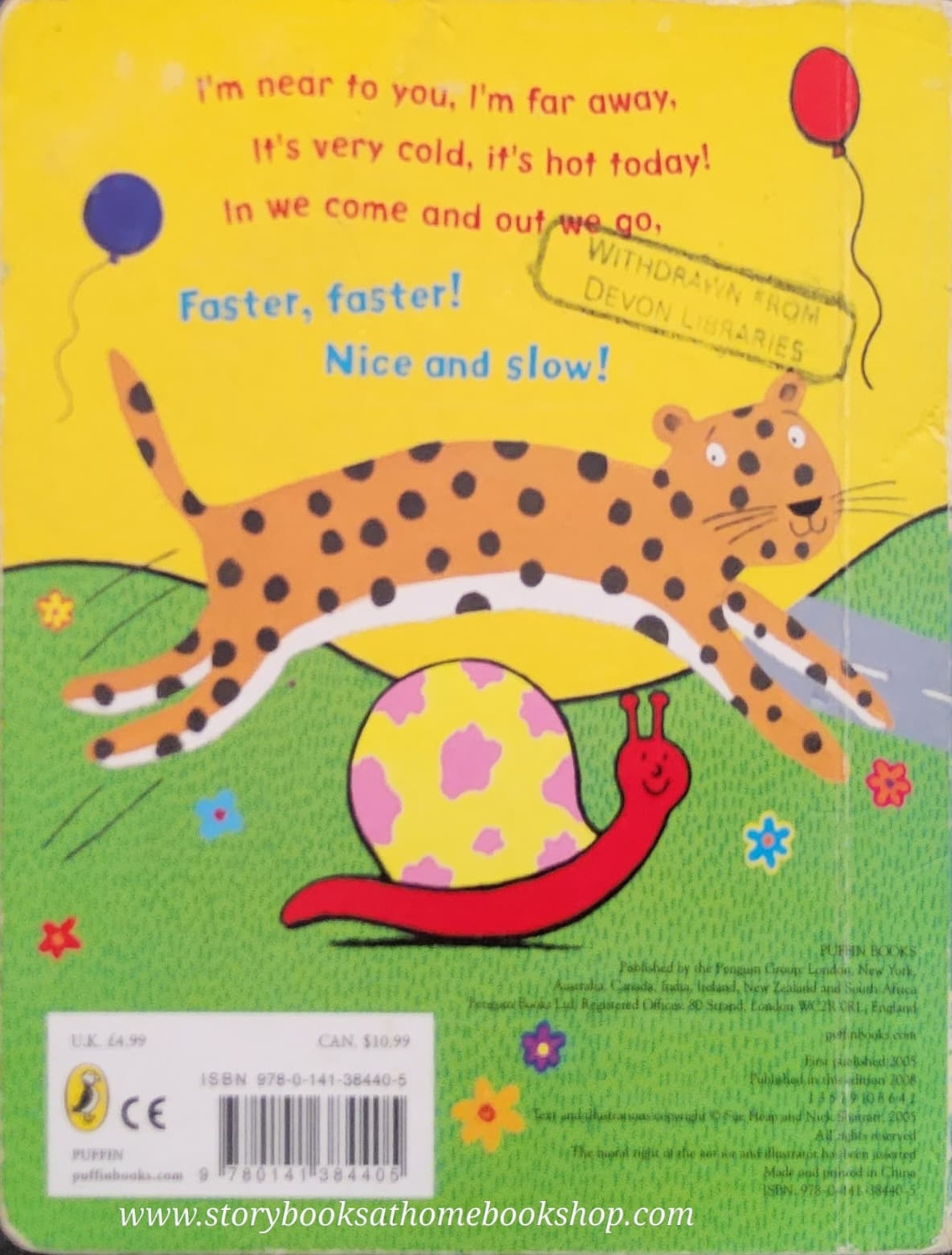 Board Book** 🍅🍓Faster,Faster! Nice and Slow by Nick Sharratt and Sue Heap