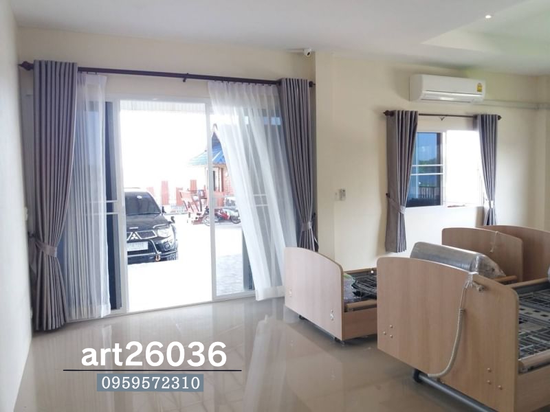 ติดตั้งผ้าม่าน โทนสีเรียบเทา ยอดนิยม