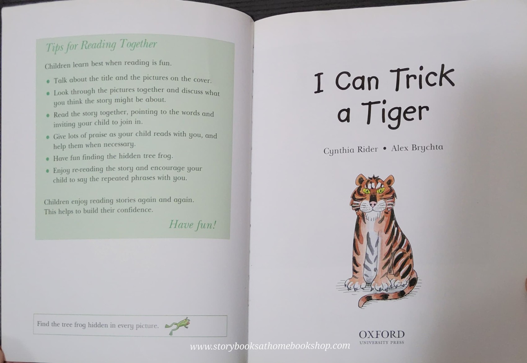หนังสือนิทานปกอ่อน READ AT HOME 2b:I CAN TRICK A TIGER