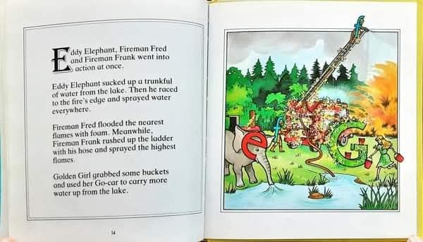 หนังสือนิทานปกแข็ง ** 🍅🍓Eddy Elephant and the Forest Fire