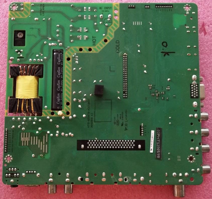 วันบอร์ดทีวีฟิลลิปส์ PHILIPS อะไหล่แท้มือสองถอดจากเครื่อง รุ่น 32PHT5200S/98 พาร์ท MSD6308-T8C2 เวอร์ชั่นเบอร์จอ LC320DXY (SF)(E1)