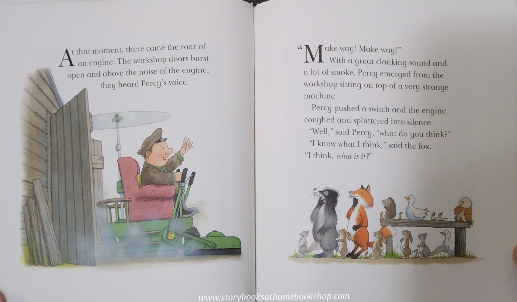 หนังสือนิทานปกแข็ง** 🍅🍓PERCY THE PARK KEEPER:PERCY'S BUMPY RIDE BY NICK BUTTERWORTH