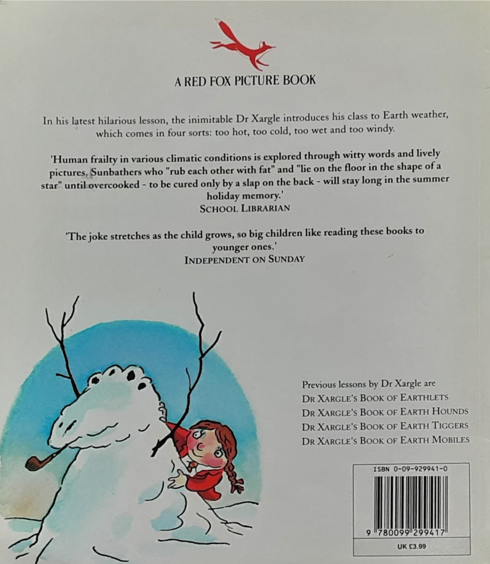 หนังสือนิทานปกอ่อน 🍅🍓DR XARGLE'S BOOK OF EARTH WEATHER