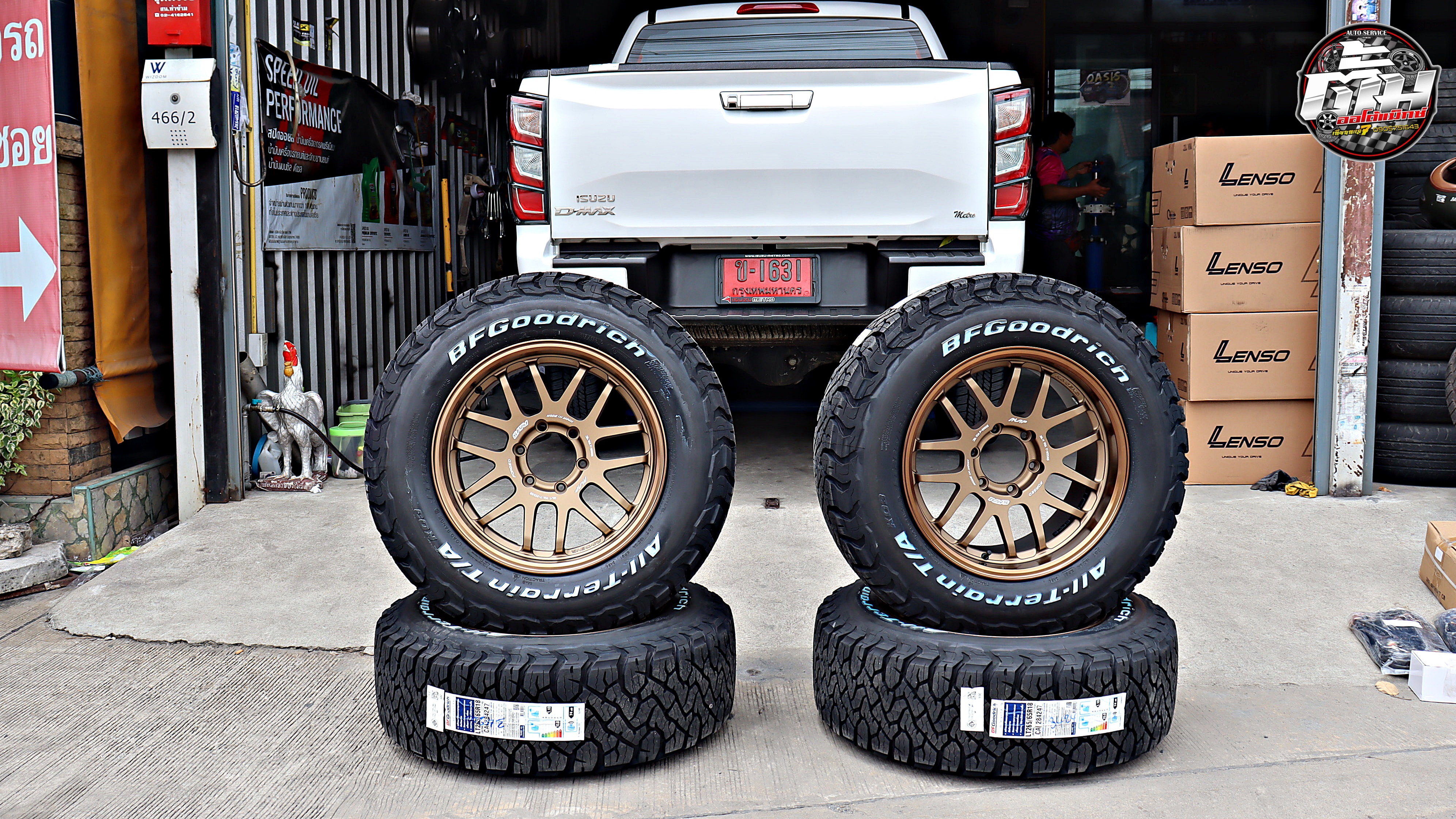 ALL New ISUZU HI-Lander ป้ายแดง เปลี่ยนล้อยาง 07X SP ขอบ18นิ้ว ยาง BF GOODRICH ALL-TERRAIN T/A KO3 265/65R18 117/114S