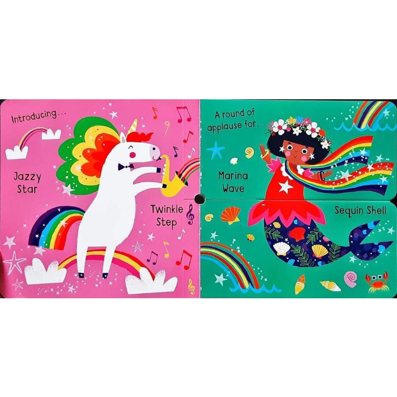 หนังสือนิทานเด็ก ภาษาอังกฤษ บอร์ดบุค MERMICORNS MIX&MATCH BOOK